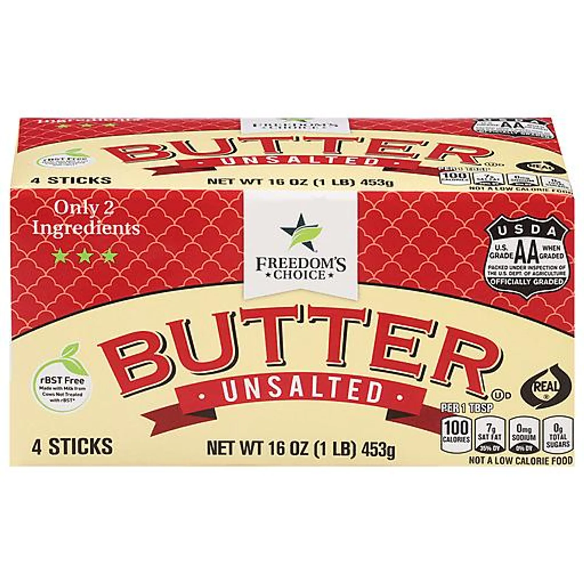 Freedom&#039;s Choice Unsalted Butter Sticks 16 oz