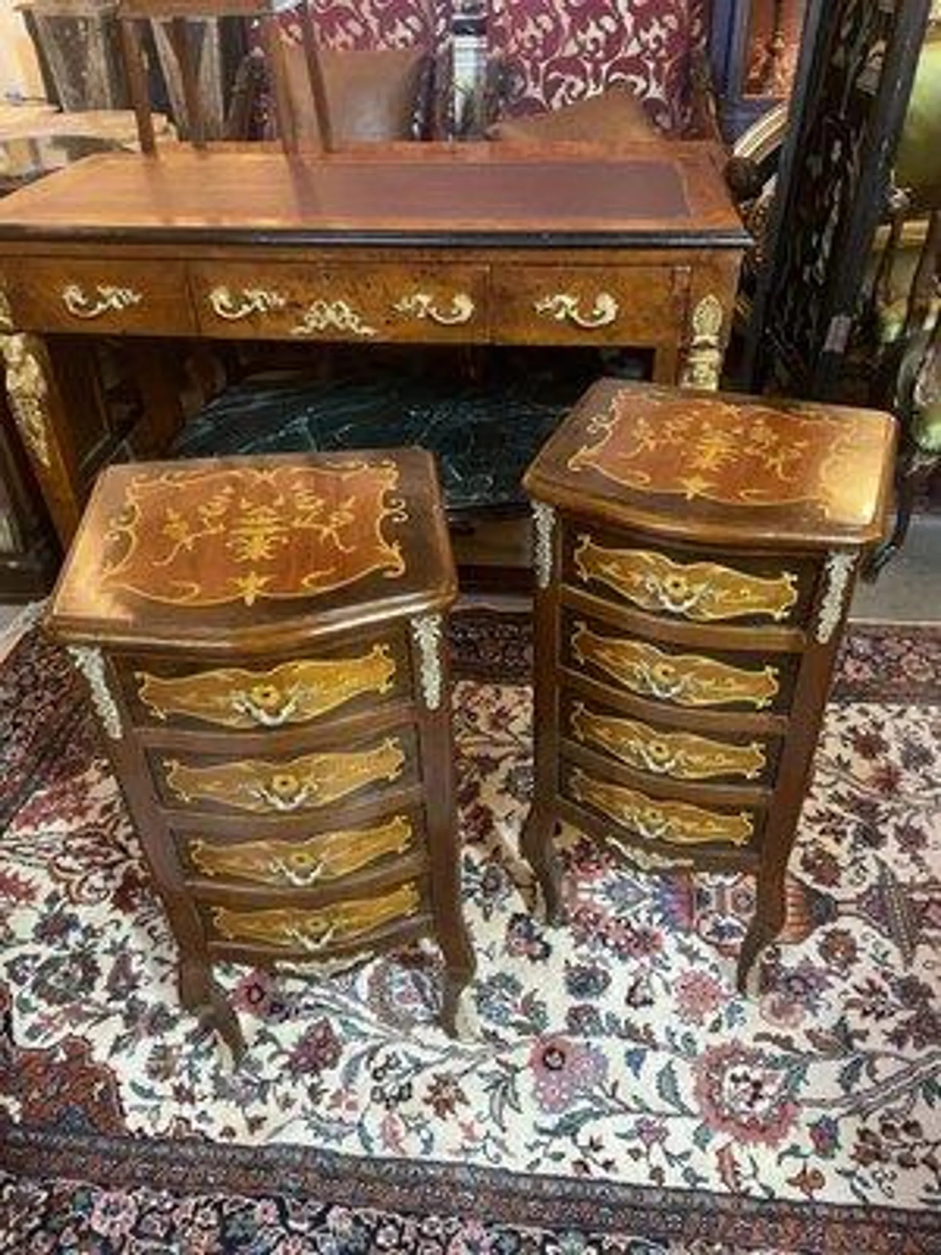 Vintage Nightstands, Set of 2