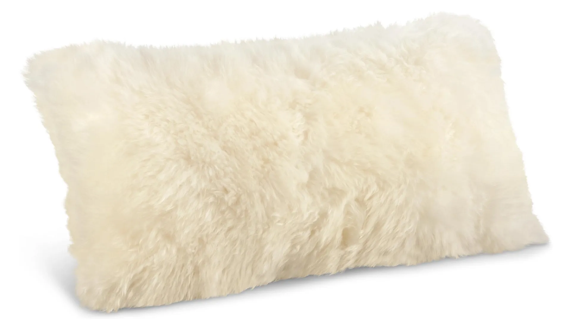 Sheepskin 22w 11h Throw Pillow in Ivory