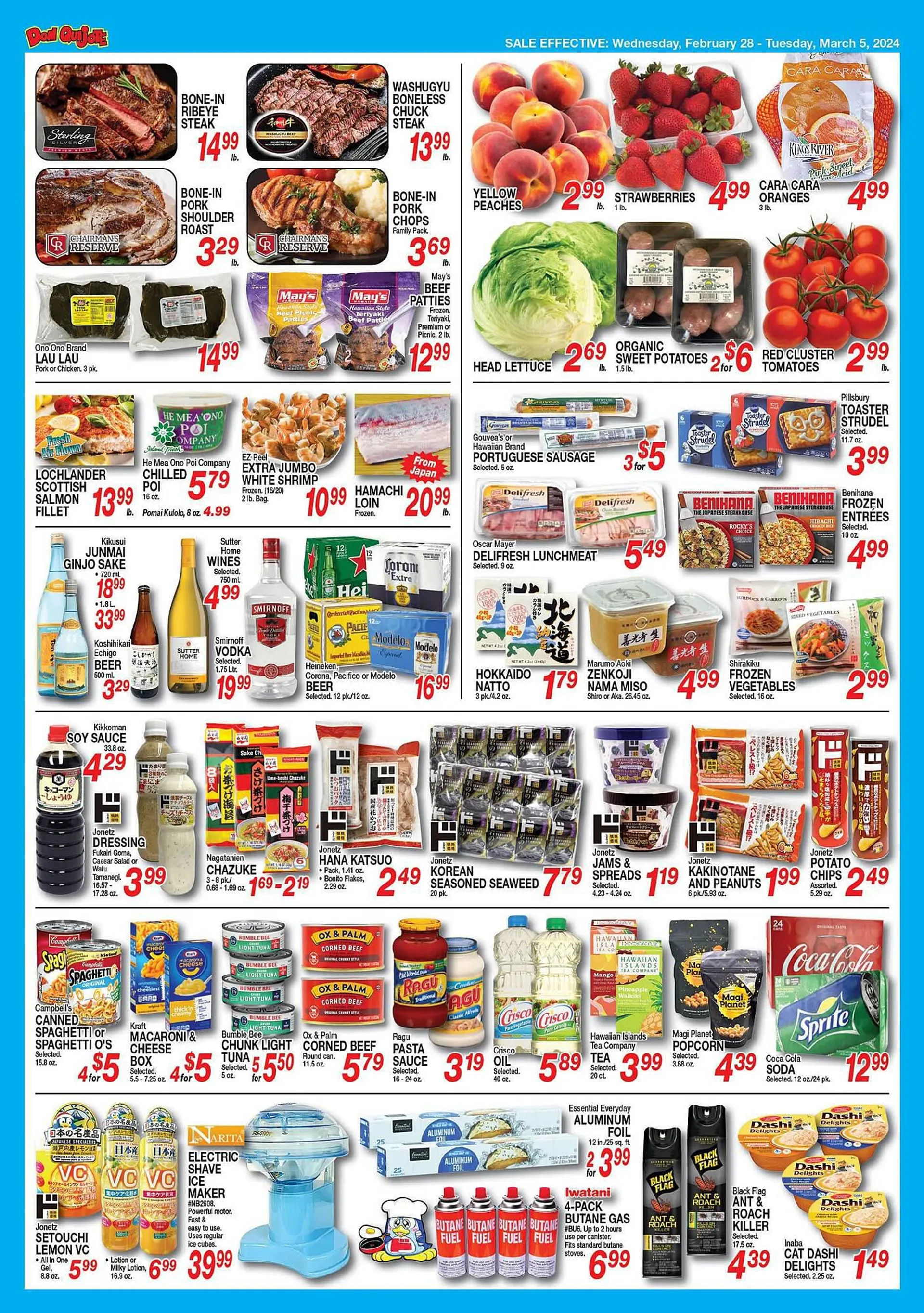 Weekly ad Don Quijote Hawaii Weekly Ad from February 28 to March 5 2024 - Page 2
