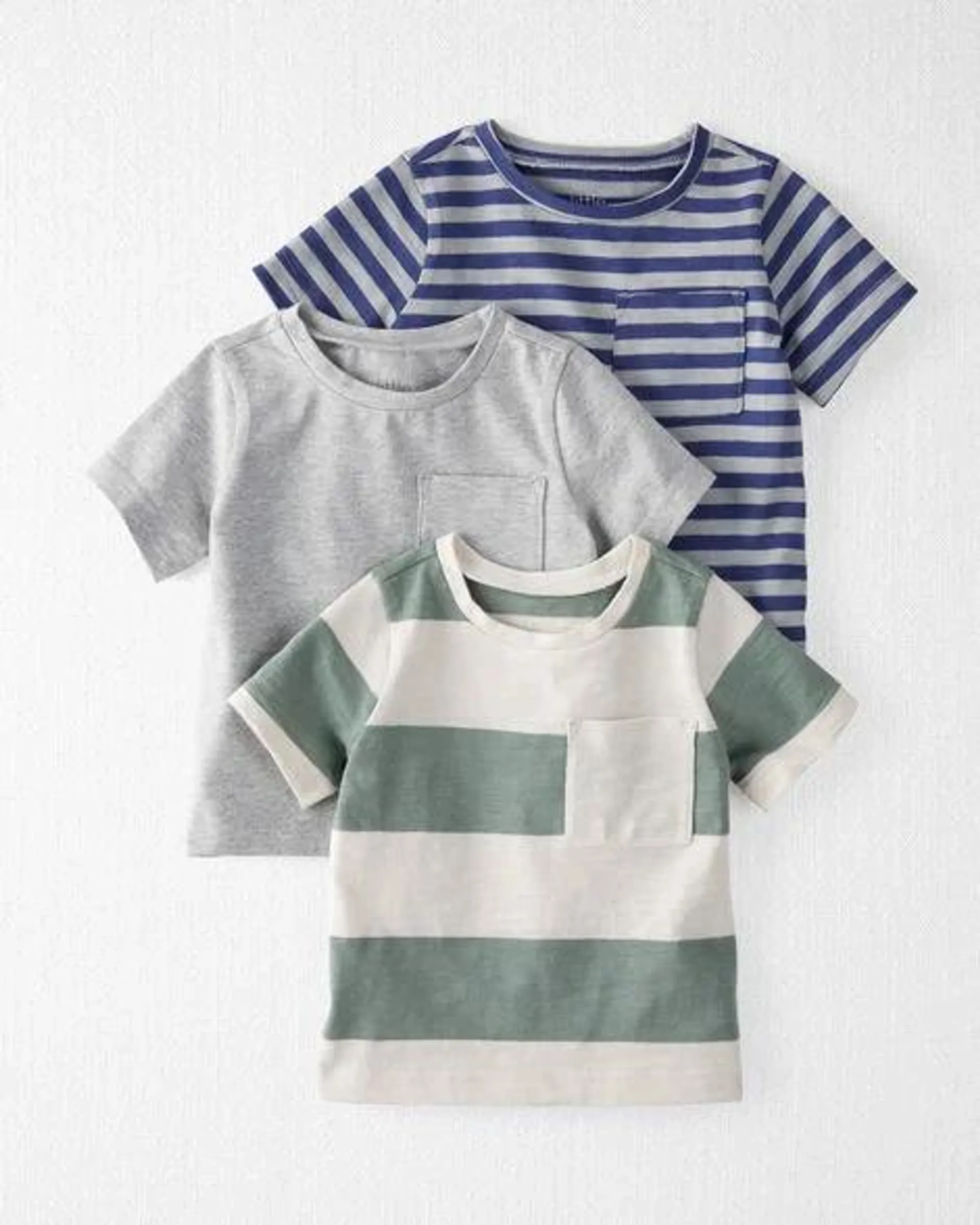 Baby 3-Pack Organic Cotton Pocket Tees