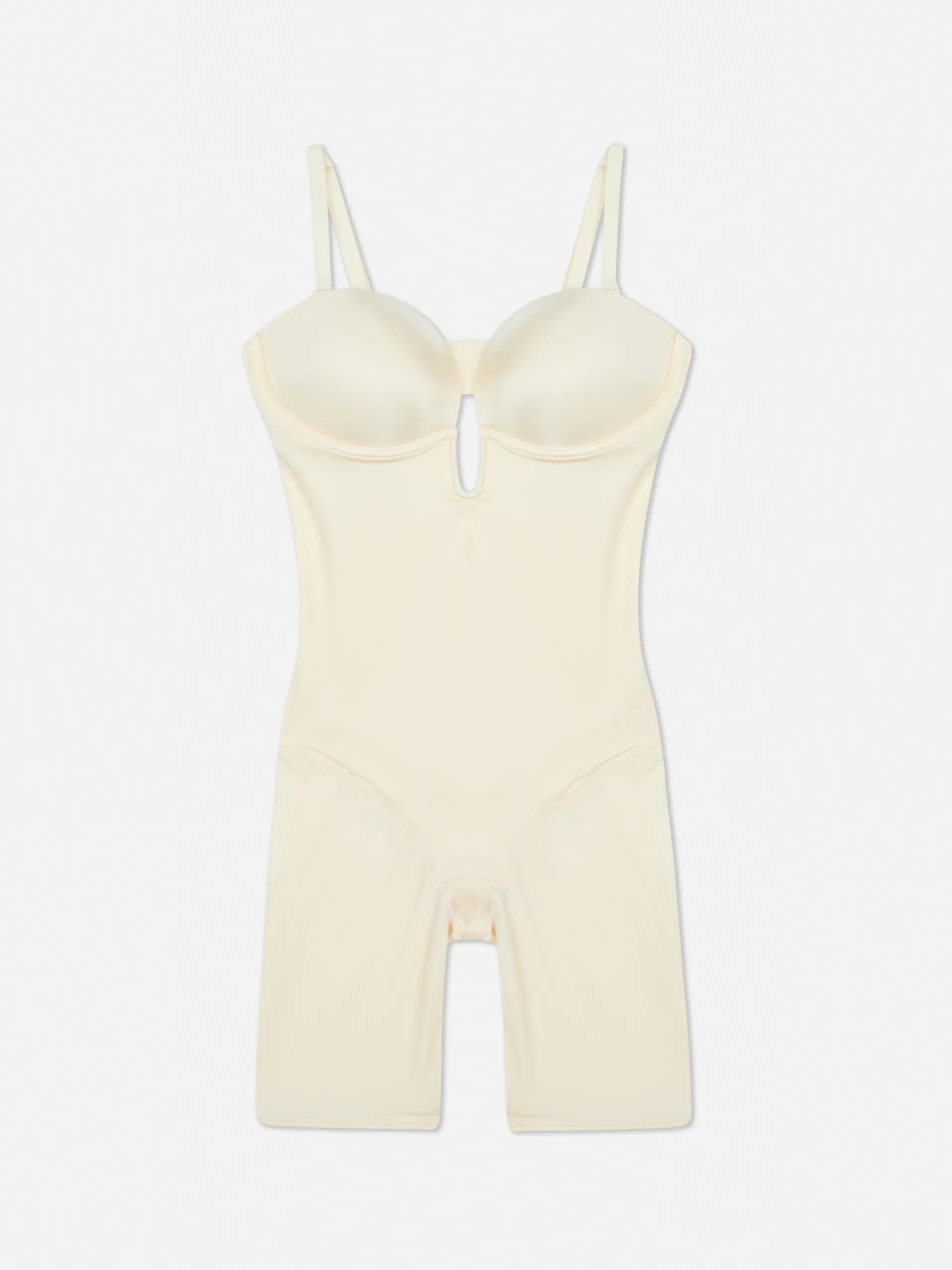 Langer Shapewear-Body mit tiefem Dekolleté