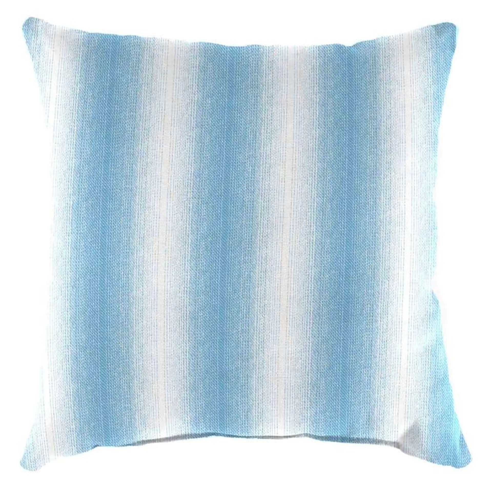 Blue Textured Ombre Square Outdoor Throw Pillow, 16"