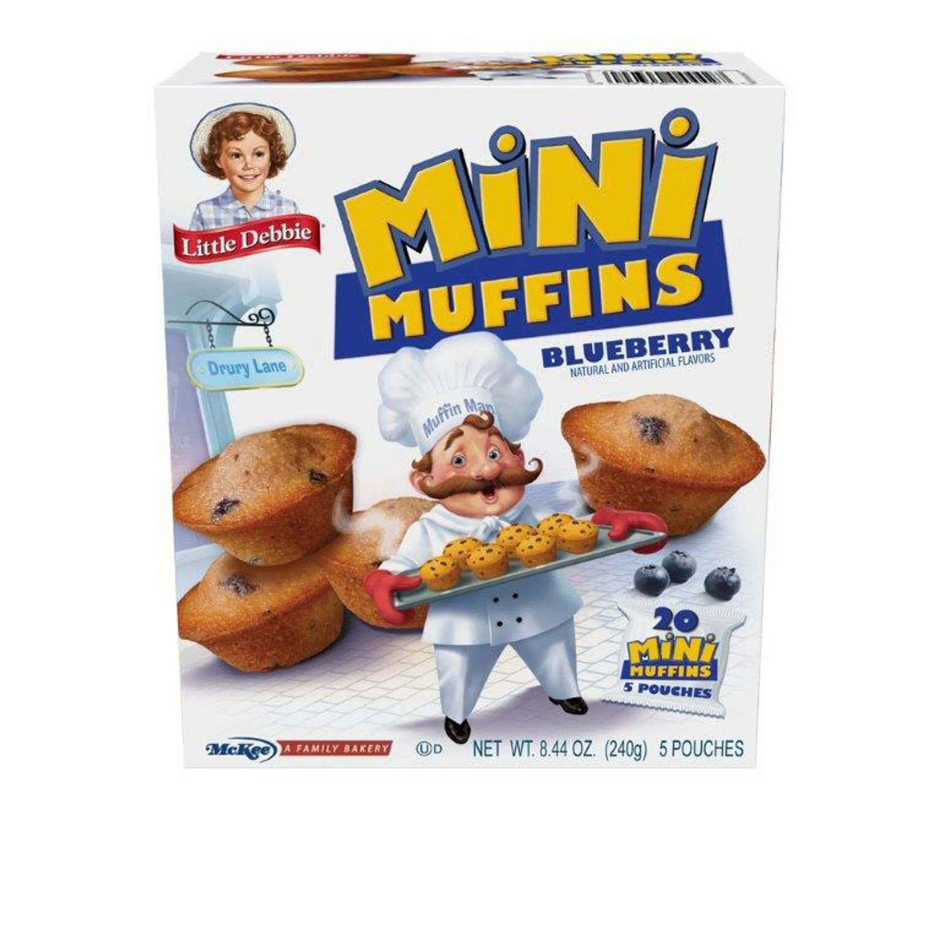 Little Debbie Mini Blueberry Muffins, 8.44 oz