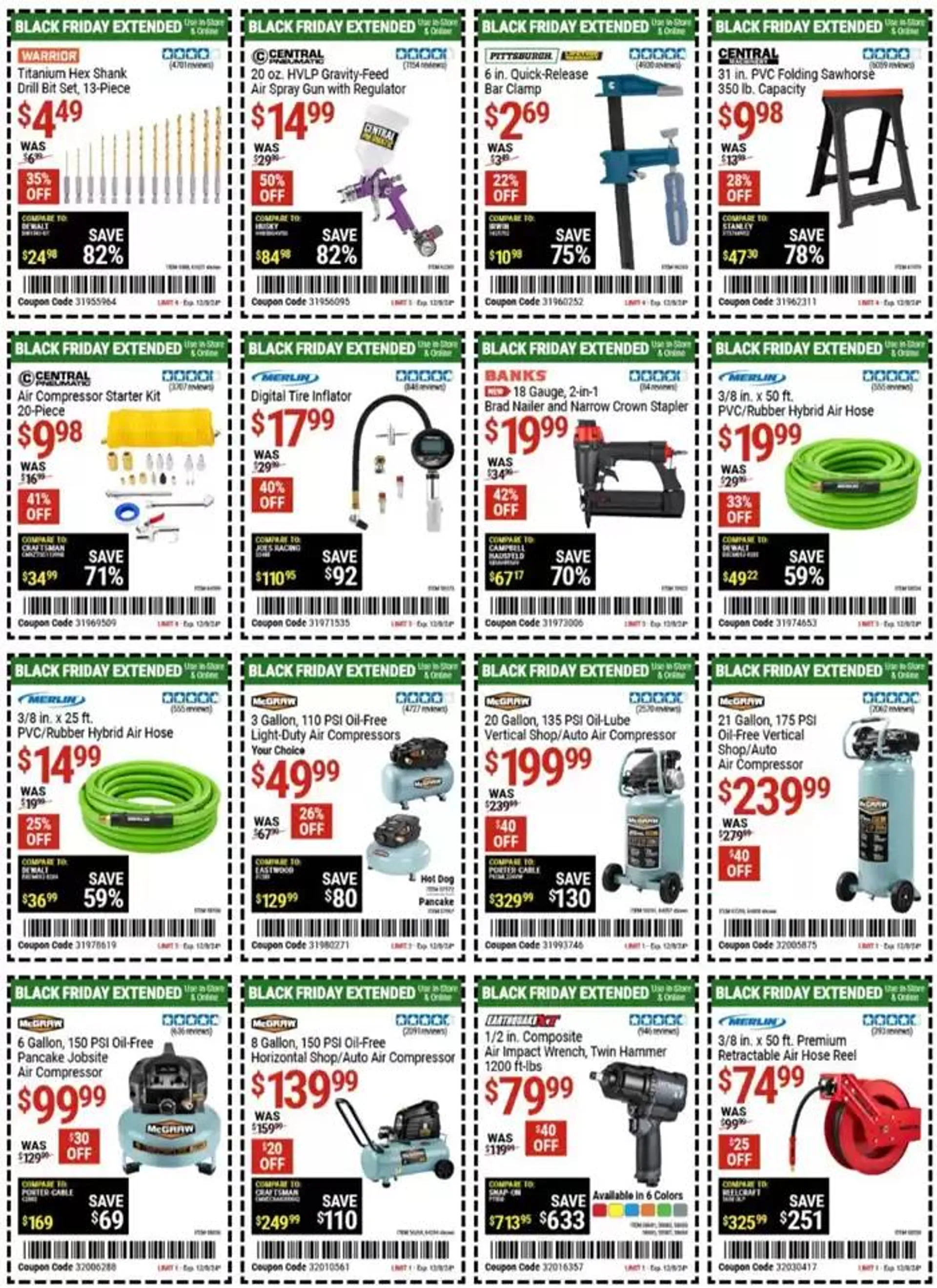 Weekly ad Harbor Freight Tools weekly ad from December 6 to December 20 2024 - Page 11