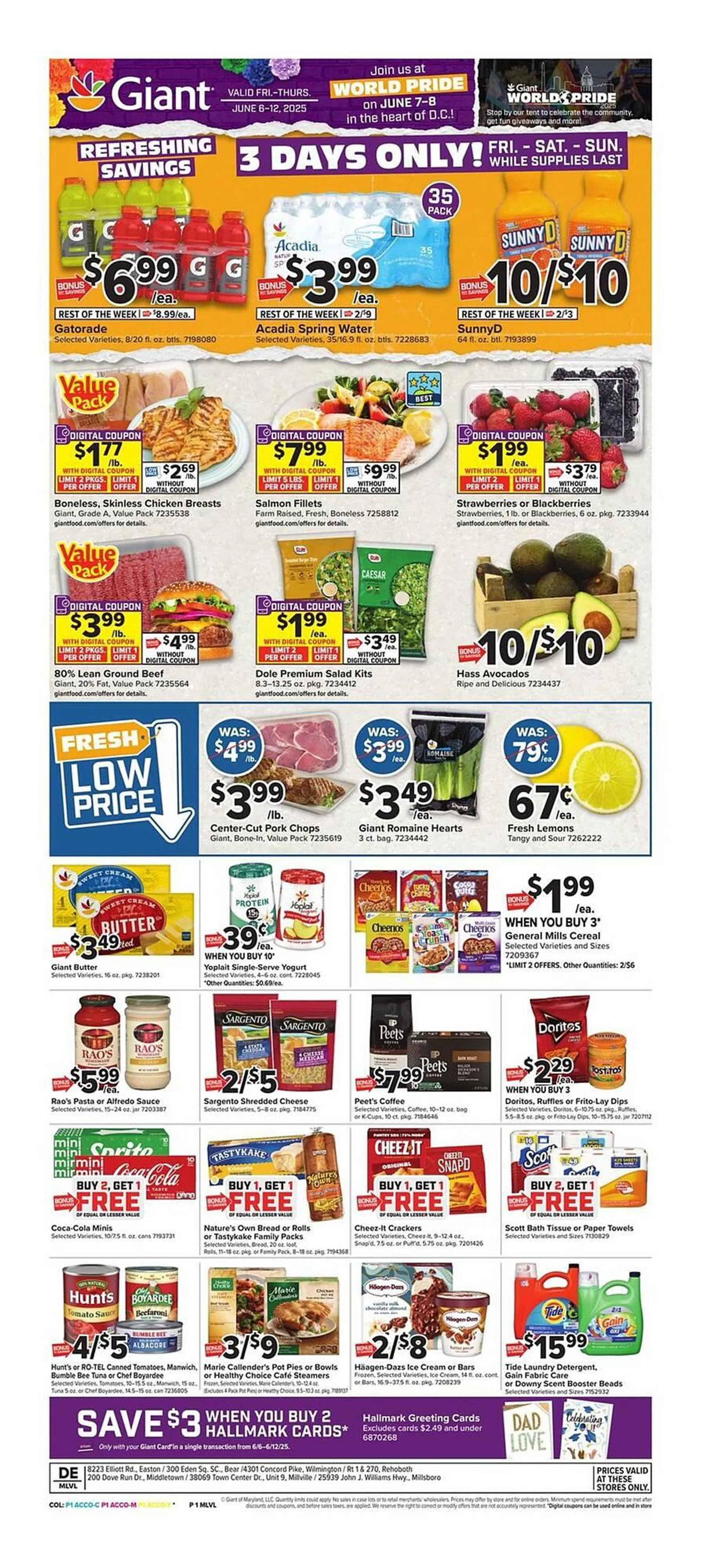 Weekly ad Giant Food Weekly Ad from June 7 to June 8 2025 - Page 1