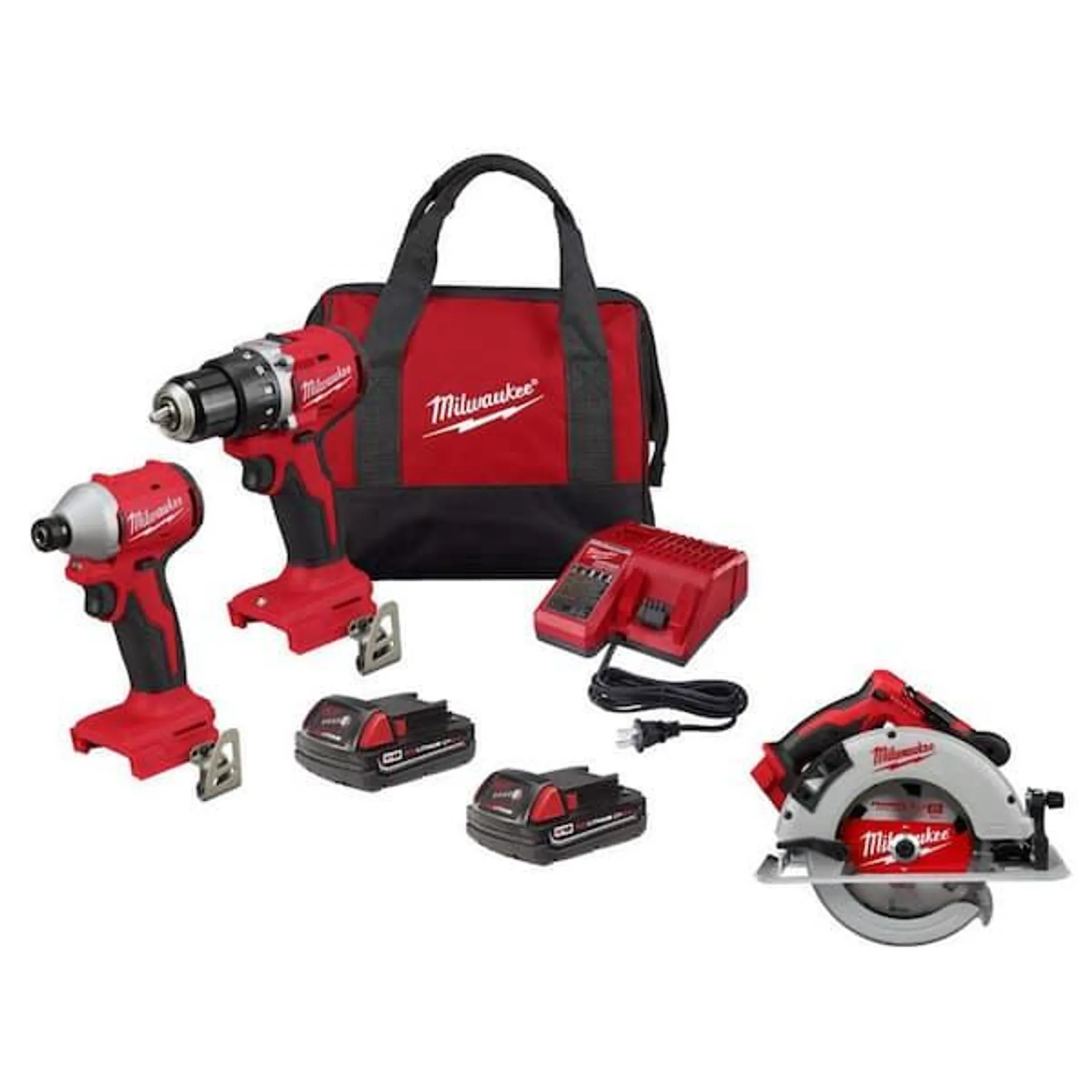 M18 18V Lithium-Ion Brushless Cordless Compact Drill/Impact Combo Kit (2-Tool) with Brushless 7-1/4 in. Circuar Saw