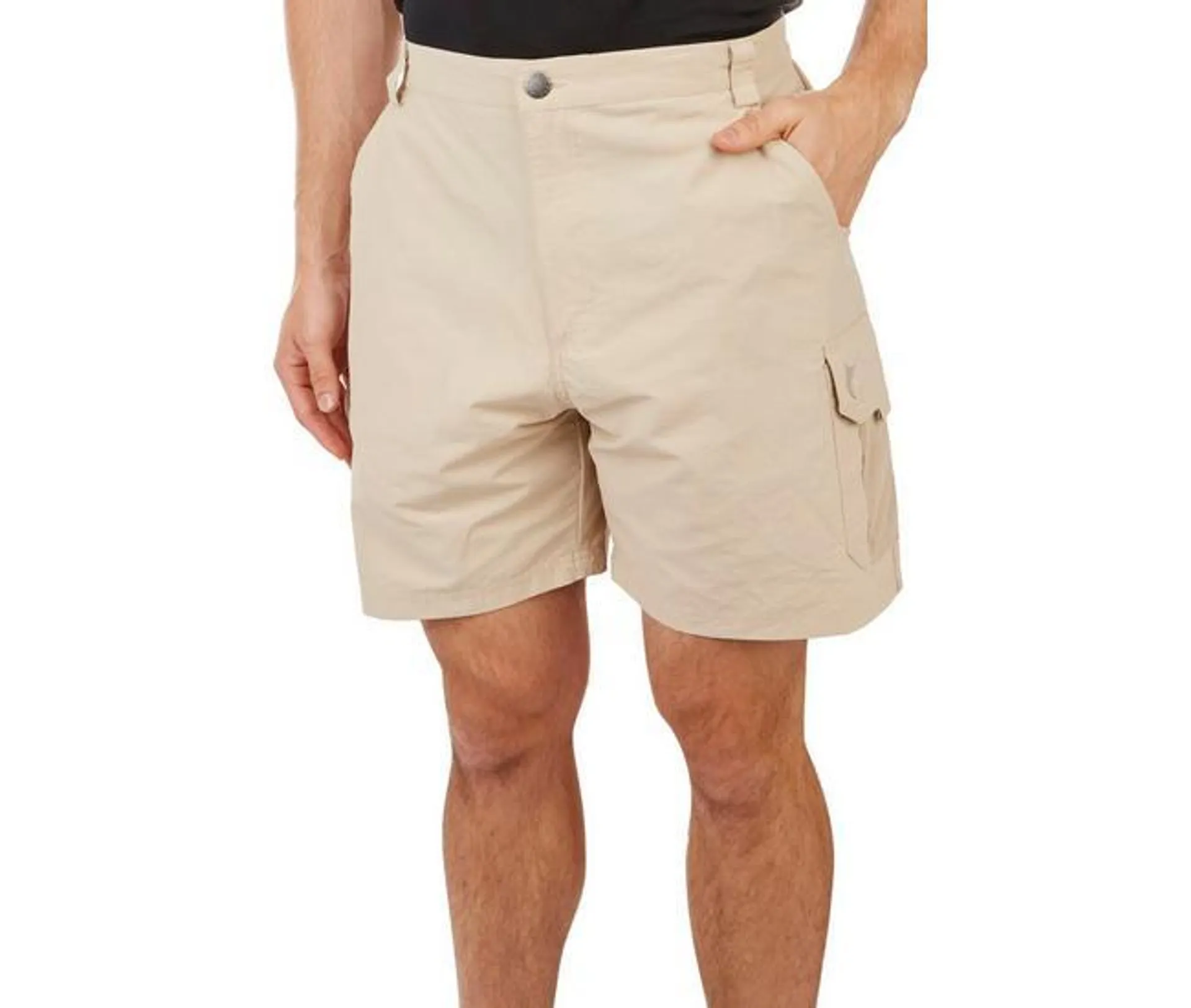 Mens Solid Tarpon Quick Dry 7 in. Cargo Shorts