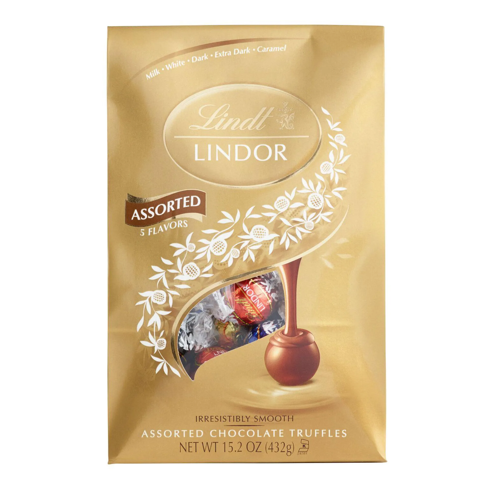 Lindt Lindor 5 Flavor Chocolate Truffle Large Bag