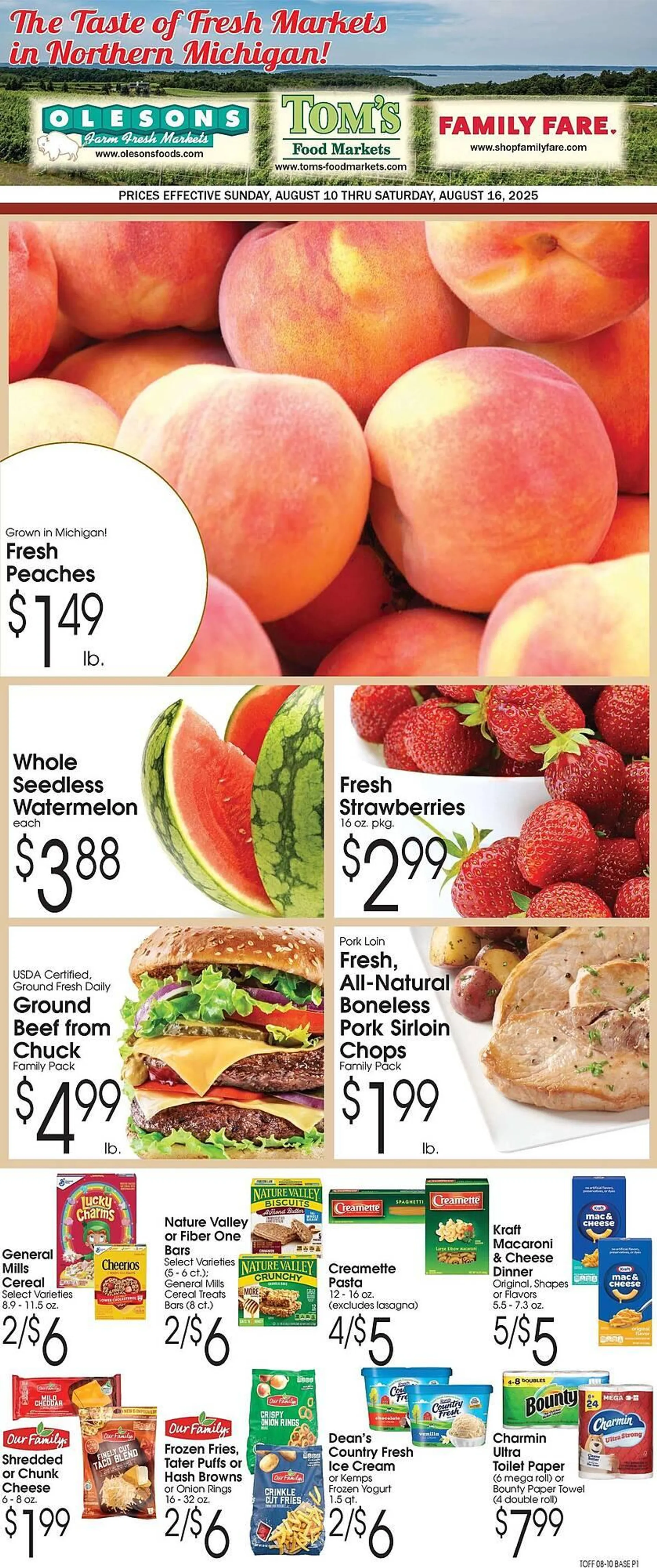 Weekly ad Family Fare Weekly Ad from August 10 to August 16 2025 - Page 1