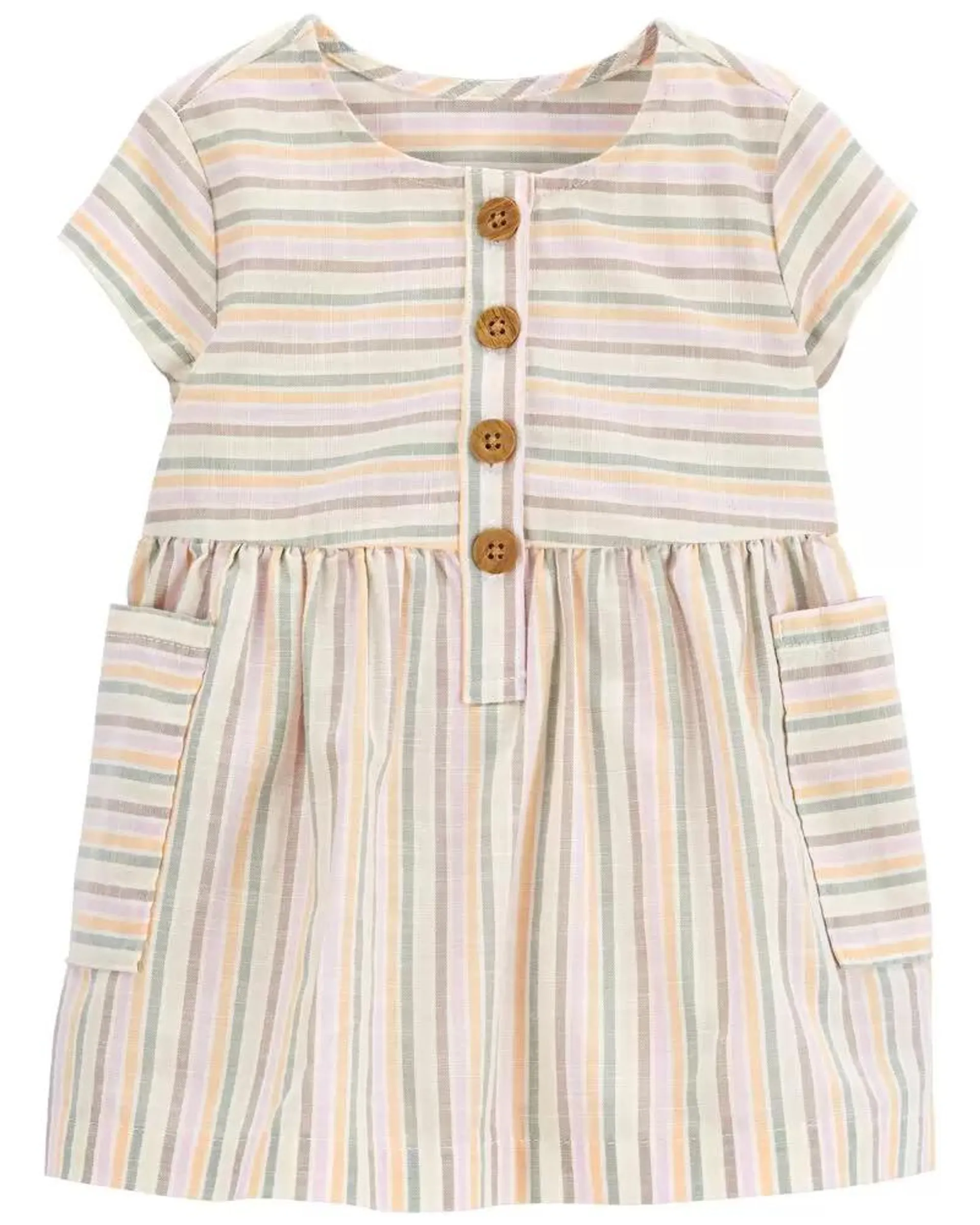 Baby Striped Poplin Dress
