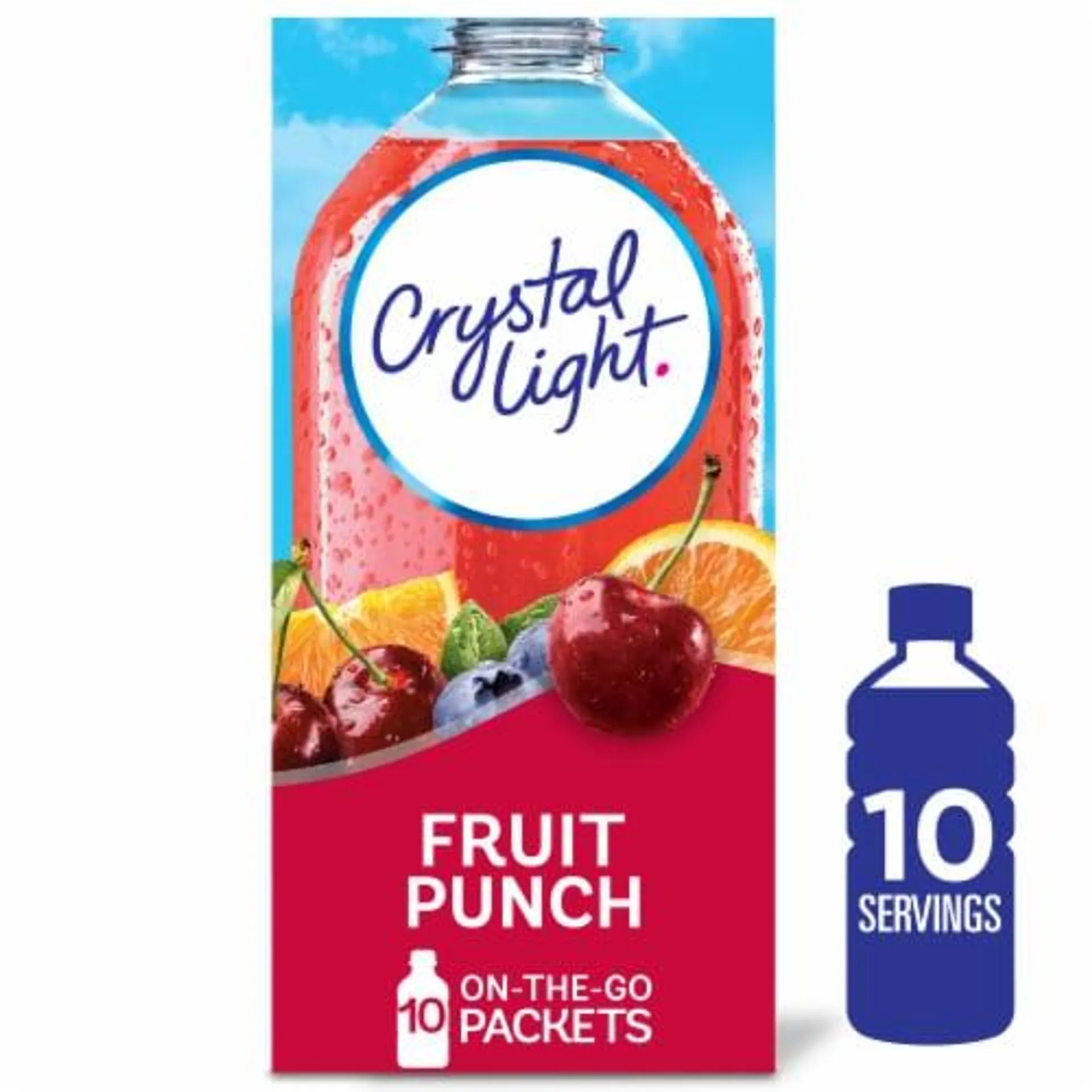 Crystal Light Zero Sugar Fruit Punch Drink Mix Packets