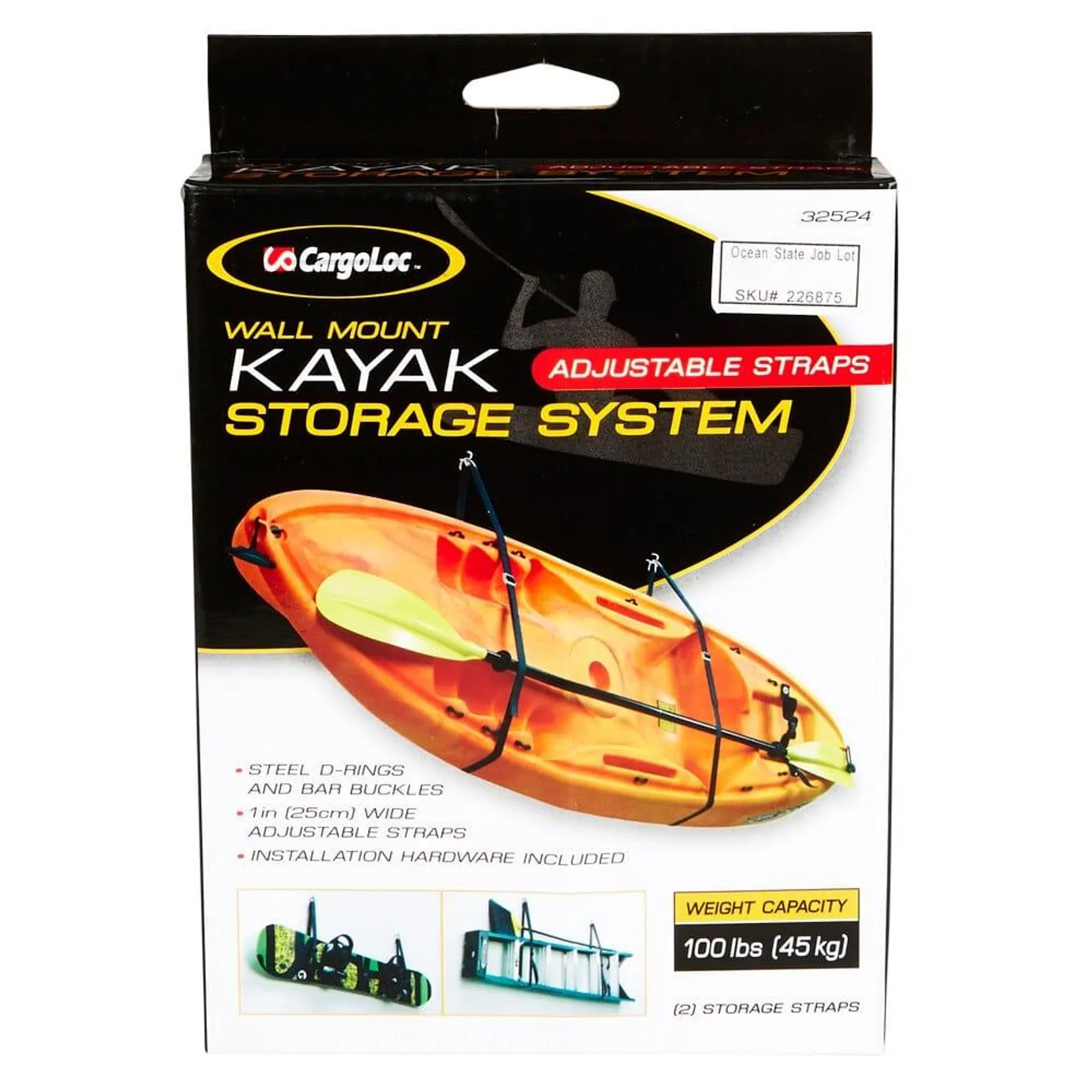 CargoLoc Wall Mount Kayak Storage System