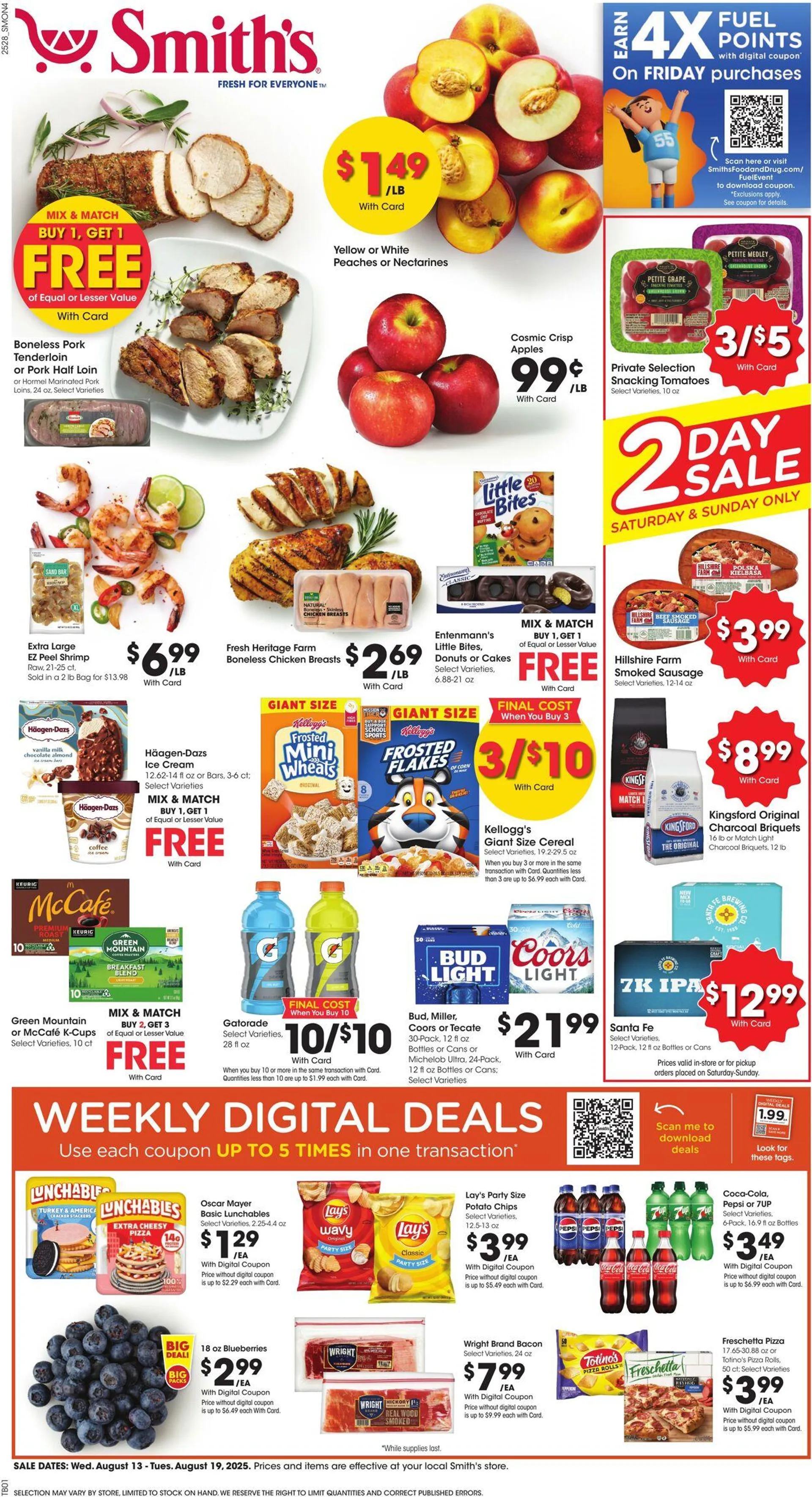 Weekly ad Smith's Current weekly ad from August 13 to August 19 2025 - Page 1