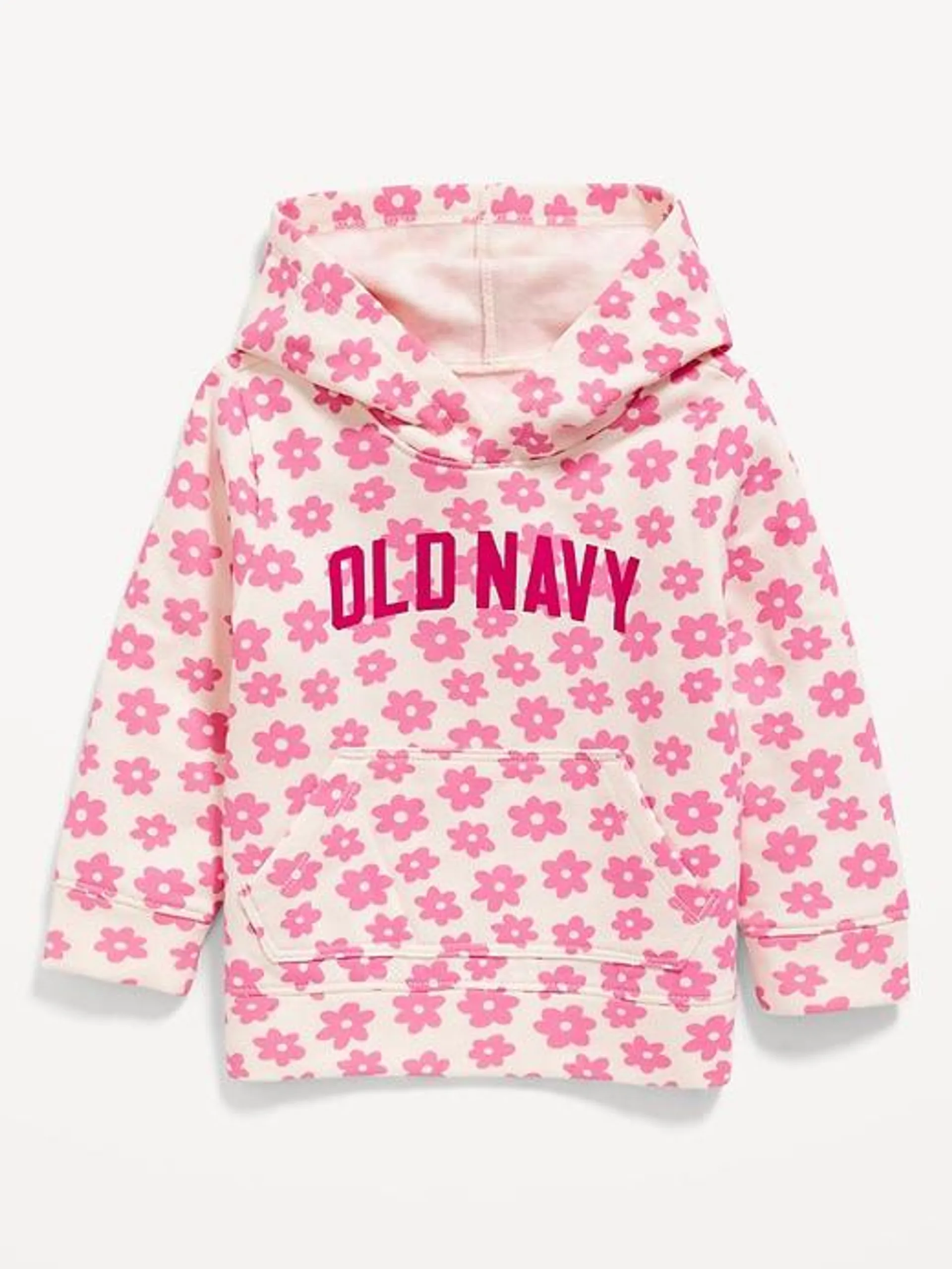 Logo-Graphic Pullover Hoodie for Toddler Girls