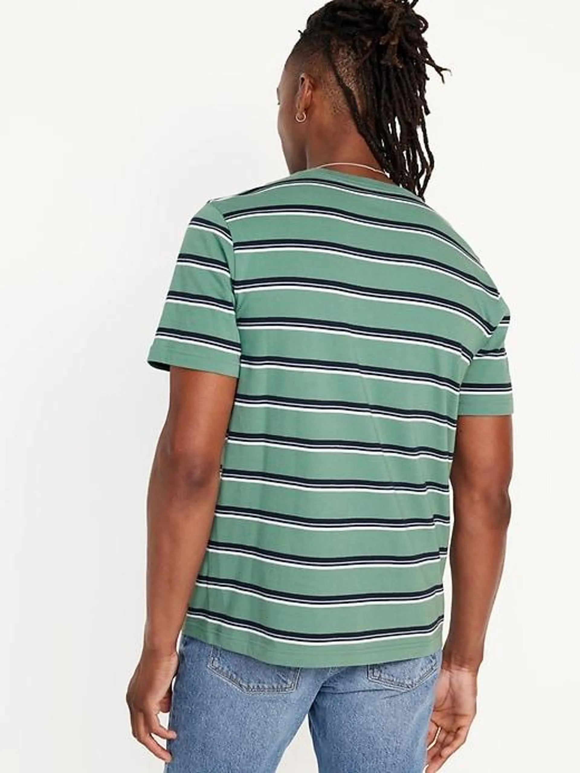 Crew-Neck Striped T-Shirt