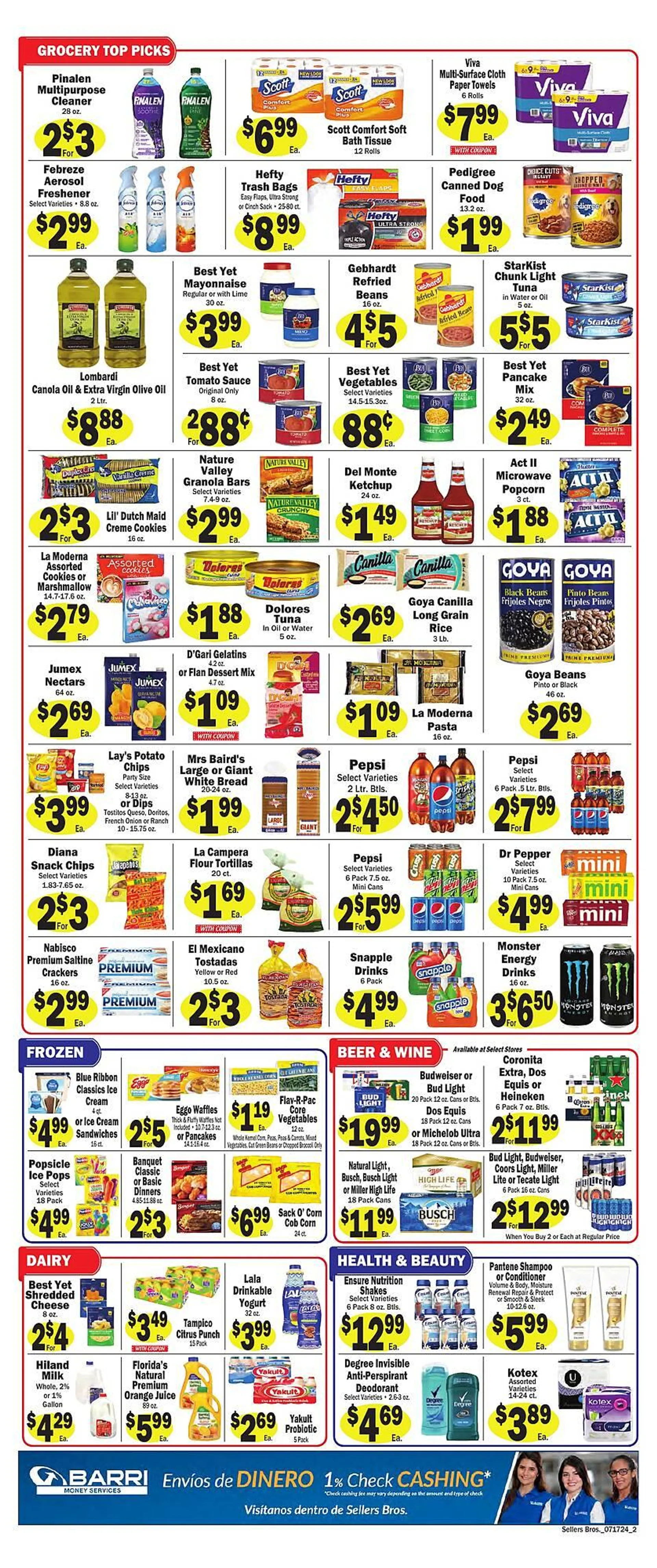 Weekly ad Sellers Bros Weekly Ad from July 17 to July 23 2024 - Page 2