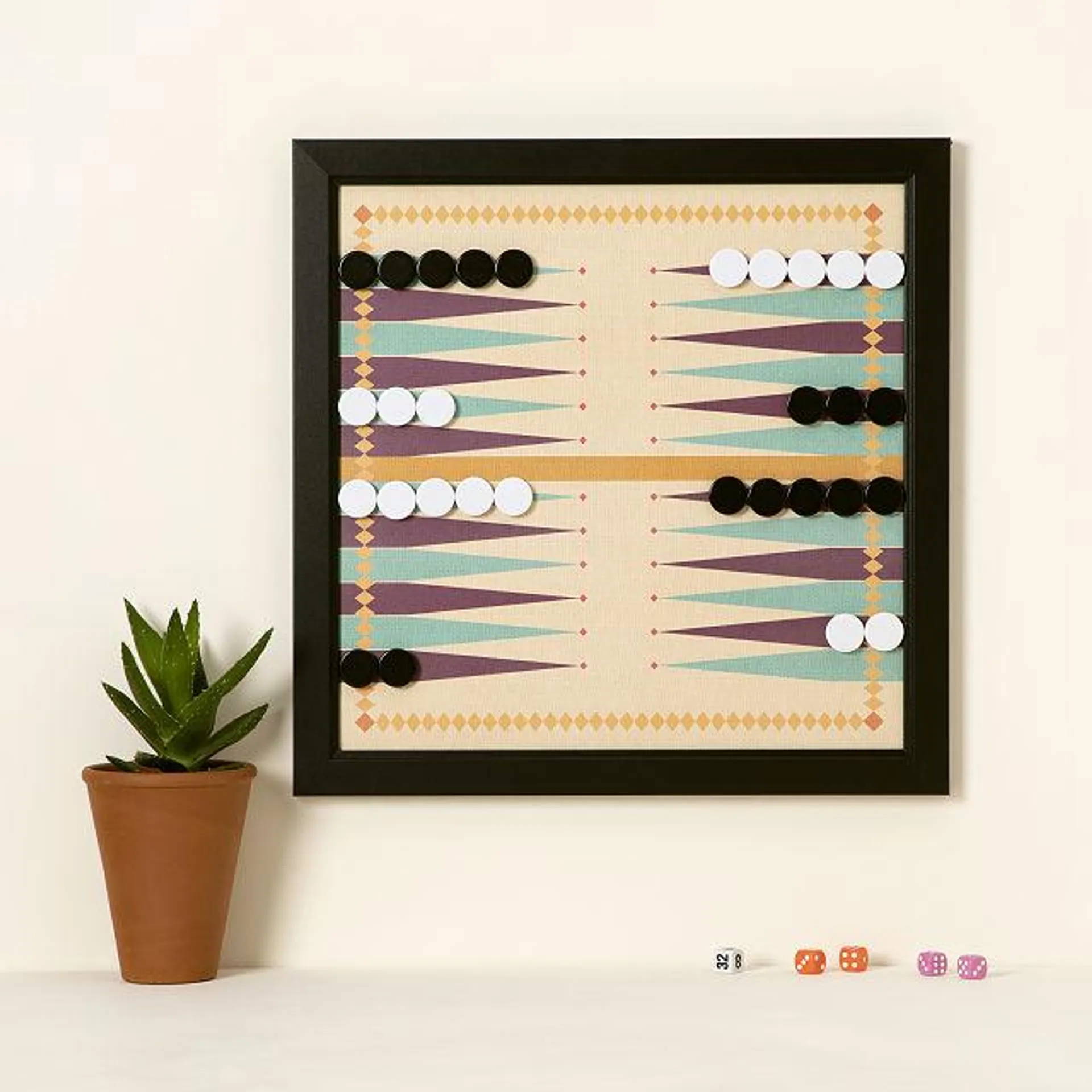 Retro Magnetic Wall Backgammon