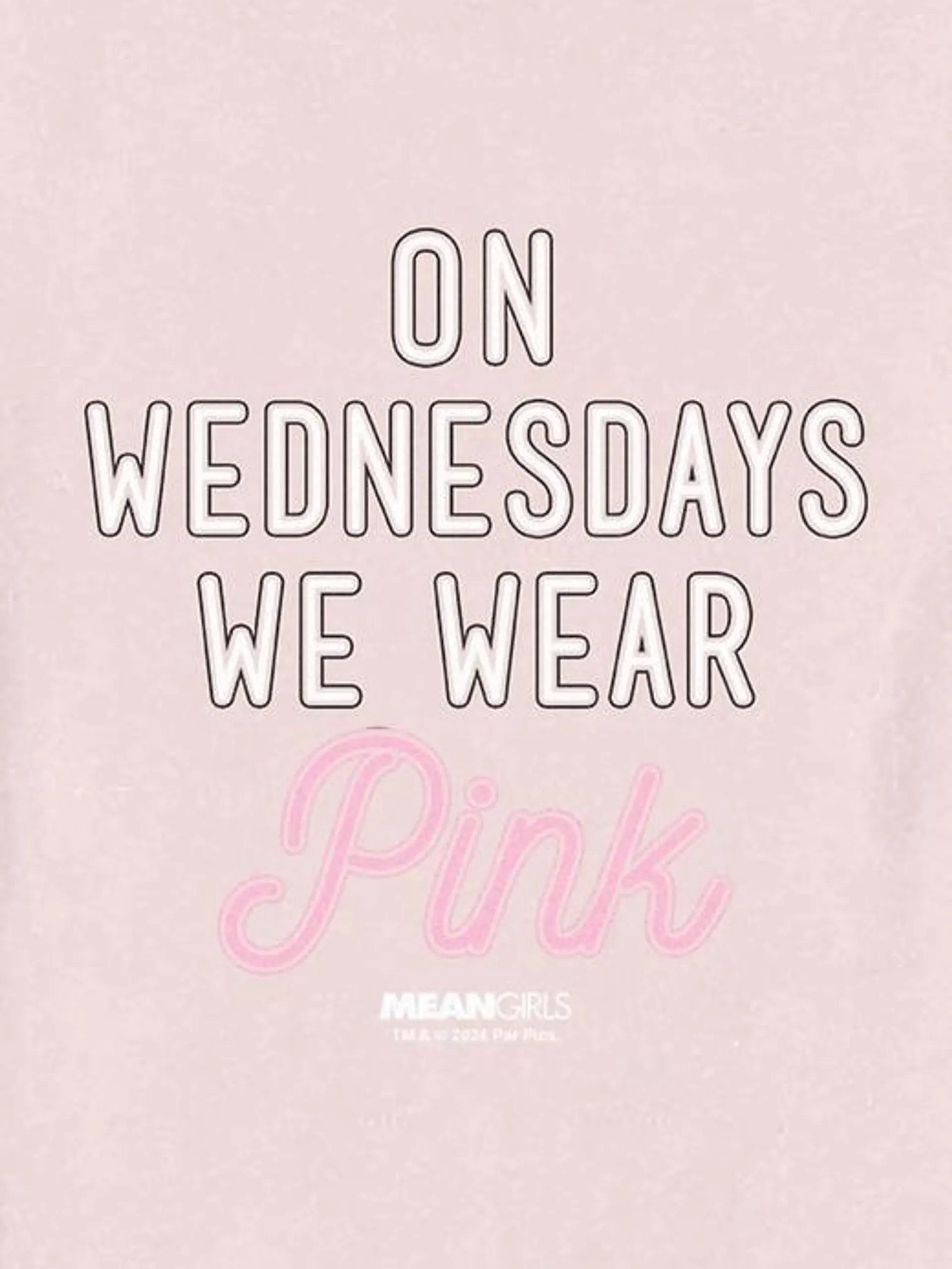 Toddler Mean Girls On Wednesdays We Wear Pink Graphic Tee