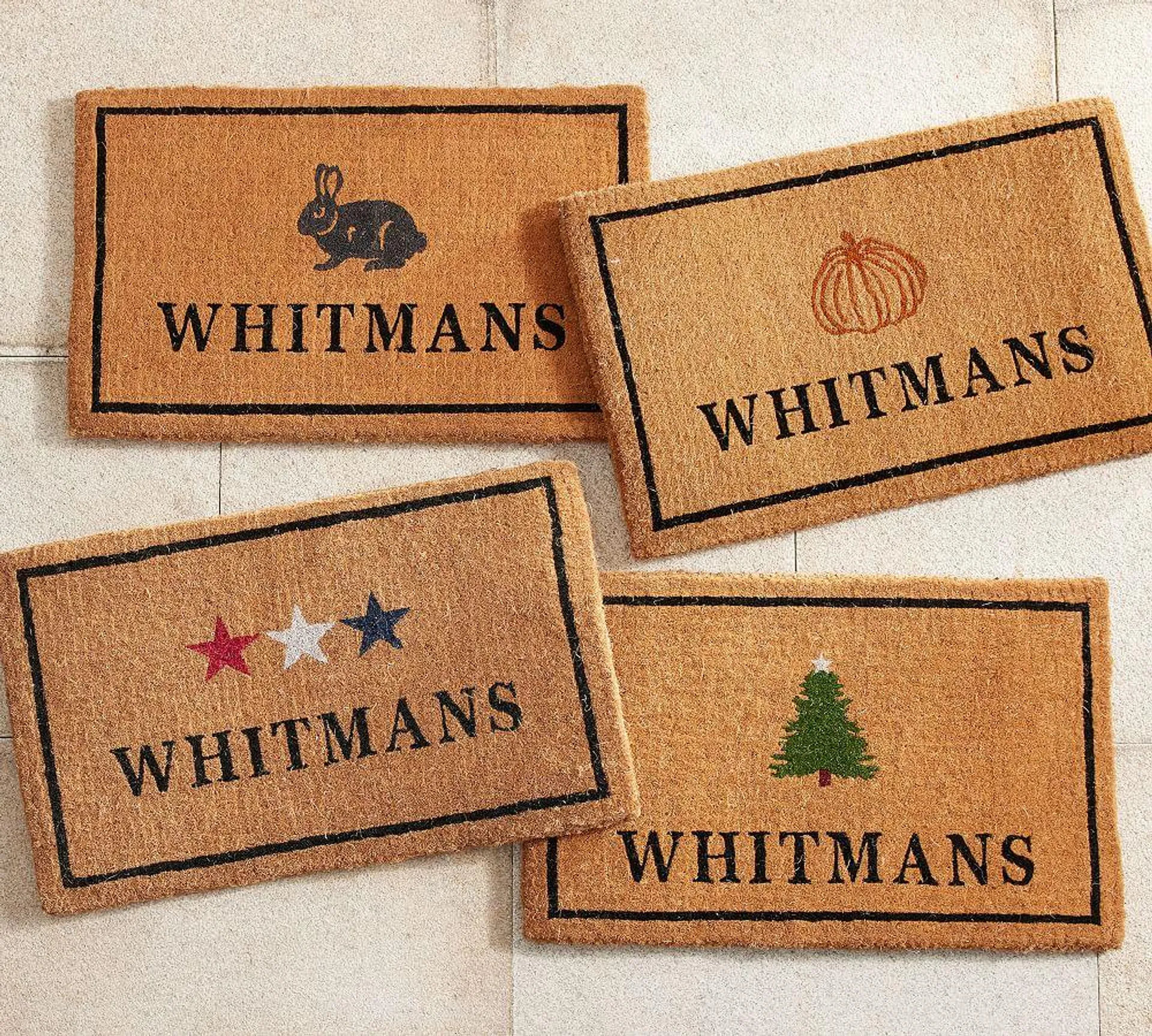 Personalized Seasonal Icon Doormats