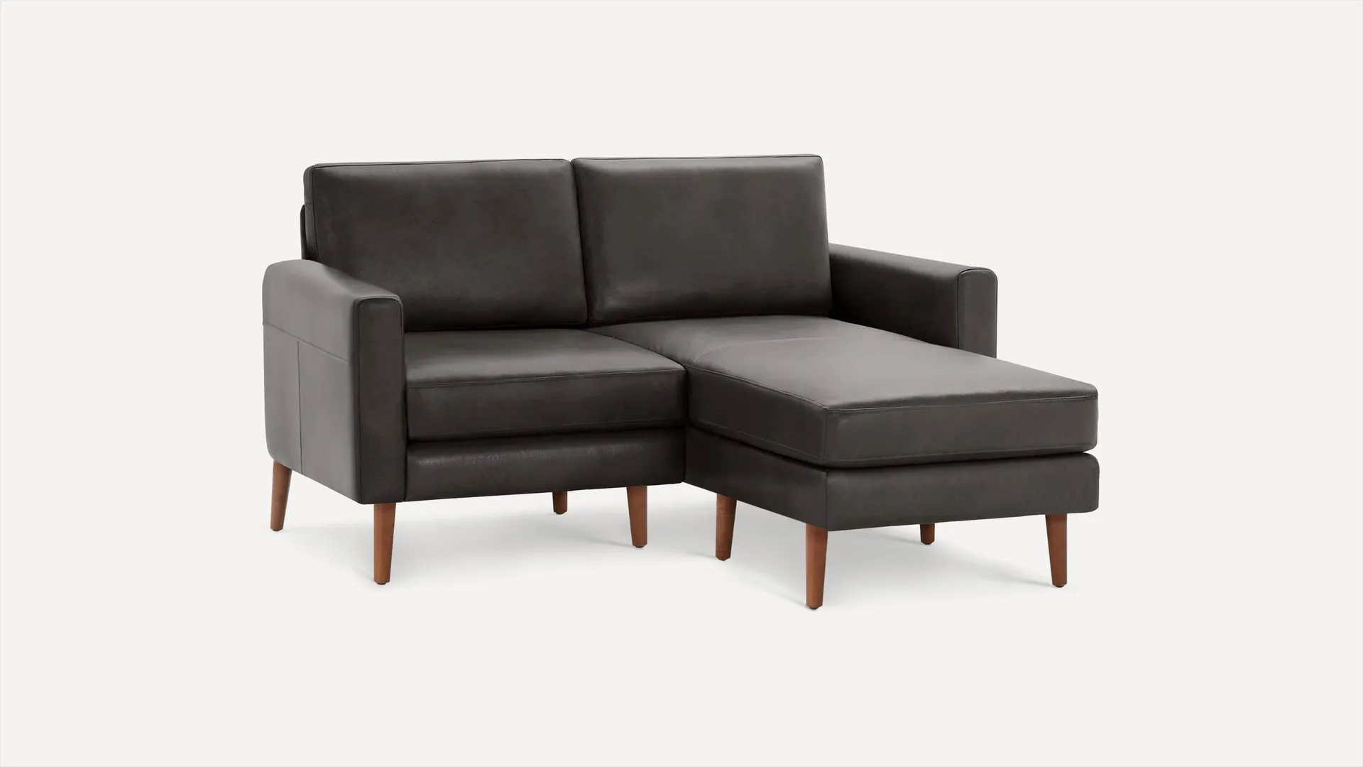 Block Nomad Leather Loveseat with Chaise