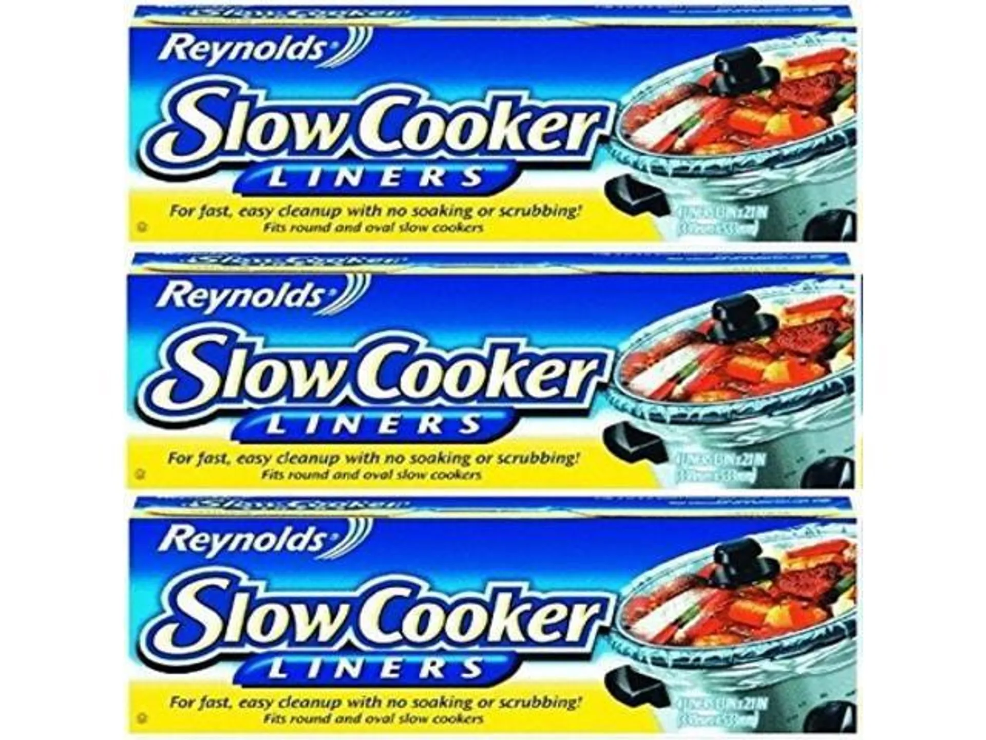 Reynolds Metals Slow Cooker Liners 13"X21" - 3 Pack (12 Liners Total)