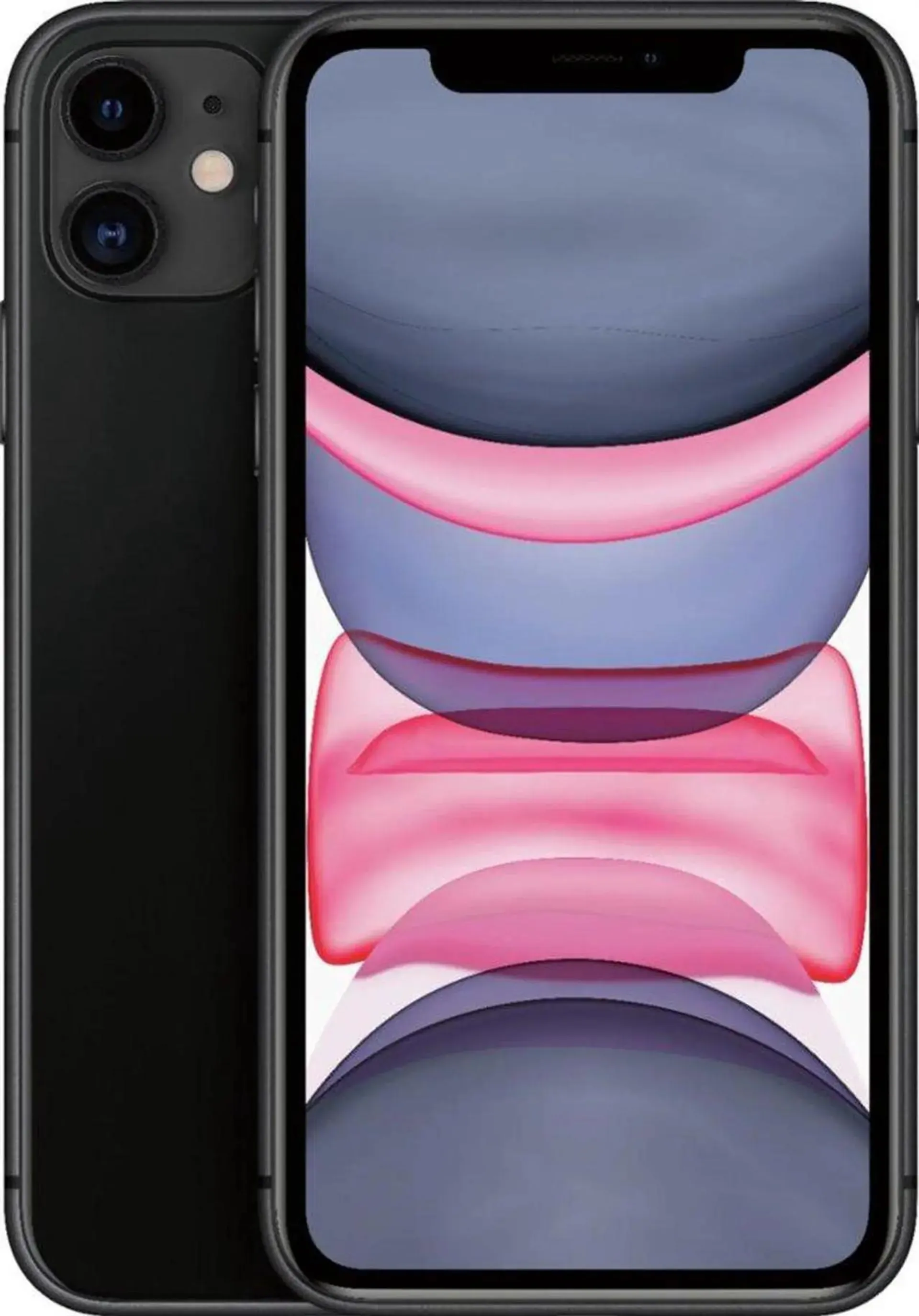 Apple iPhone 11 64GB, Refurbished Unlocked Cell Phone, Black - Good Condition (Grade C)
