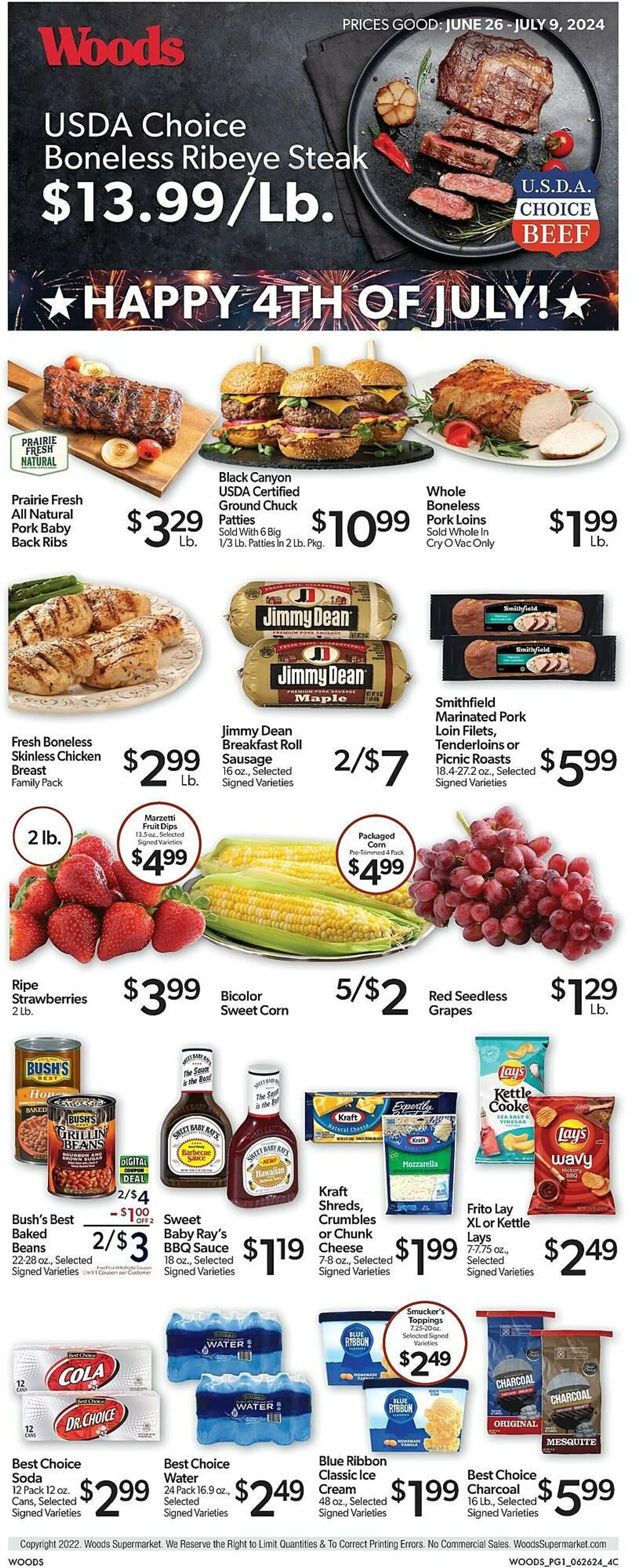 Woods Supermarket Weekly Ad - 1