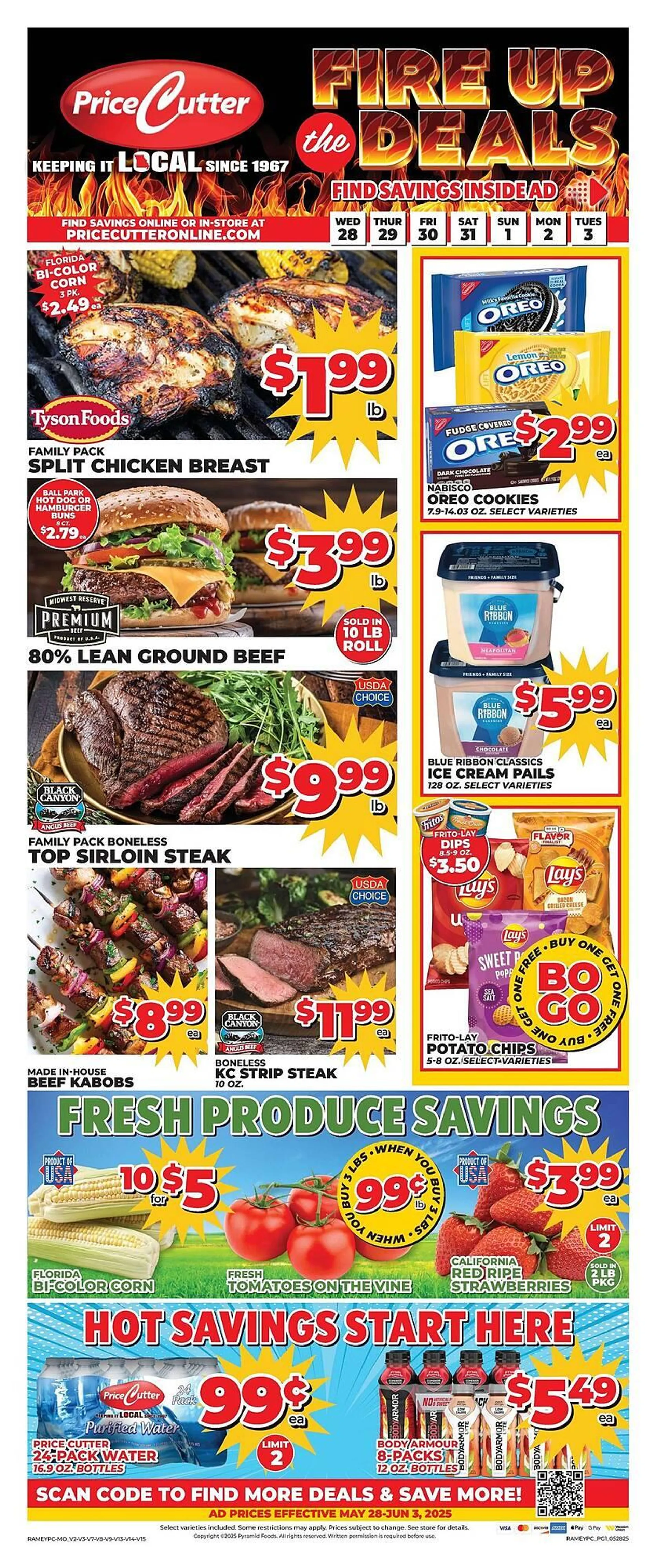 Weekly ad Price Cutter Weekly Ad from May 28 to June 3 2025 - Page 1