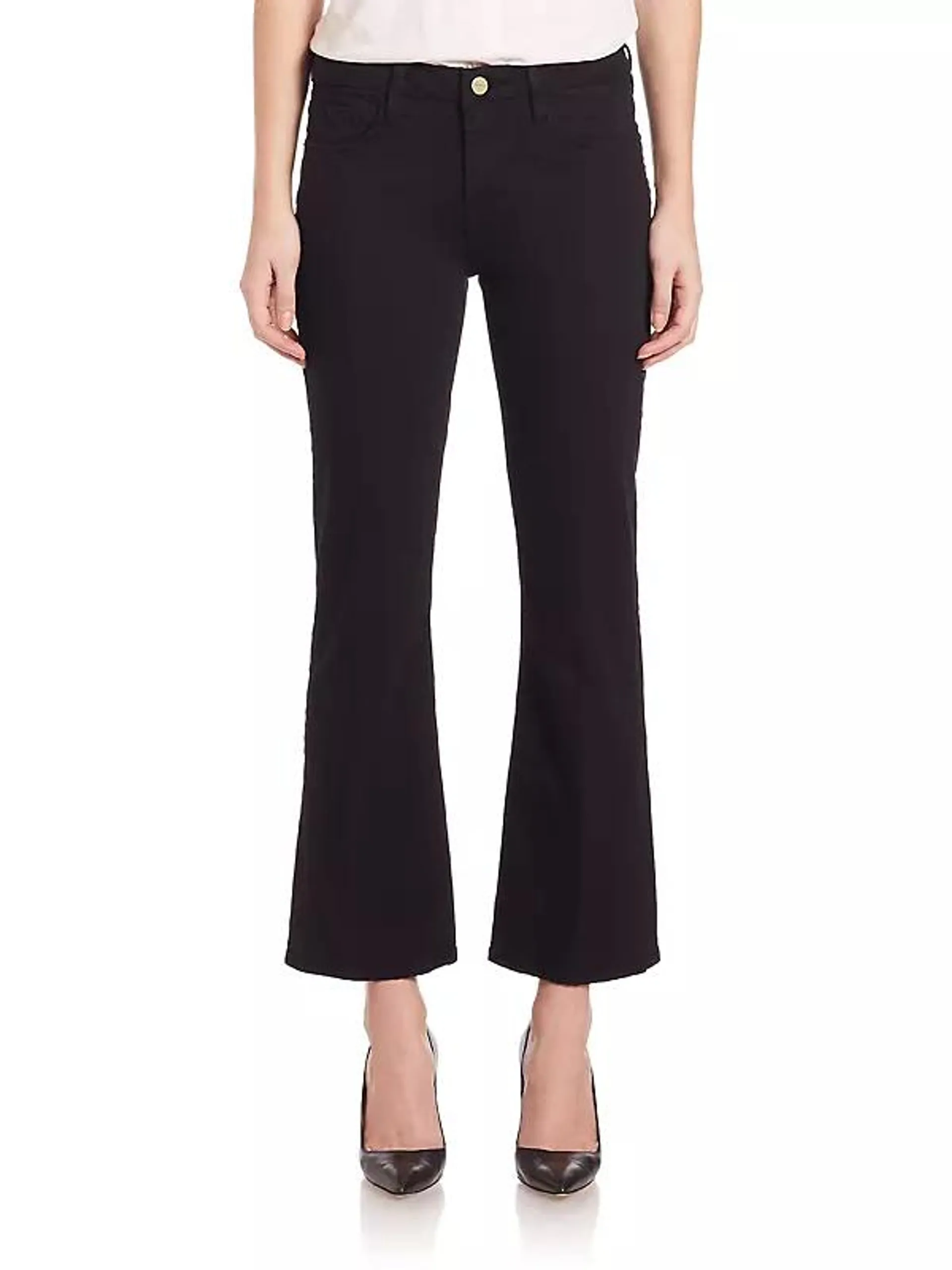 Le Crop Mid-Rise Bootcut Jeans