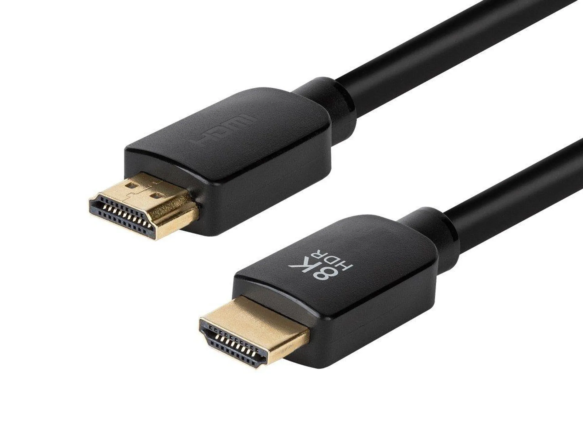 Monoprice 8K Ultra High Speed HDMI Cable - 8K@60Hz, 4K@120Hz, 48Gbps, HDR, VRR, 10ft, No Logo, Black