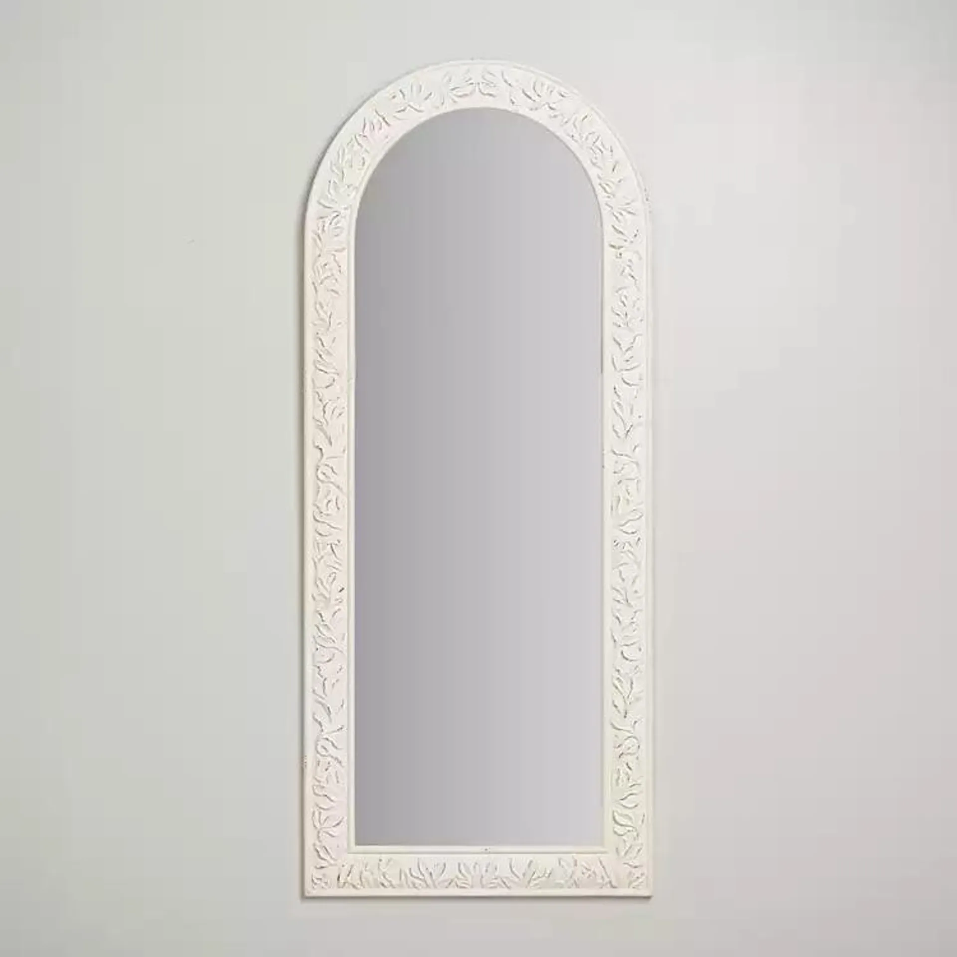 Mckenna Cream Ornate Long Arch Wall Mirror