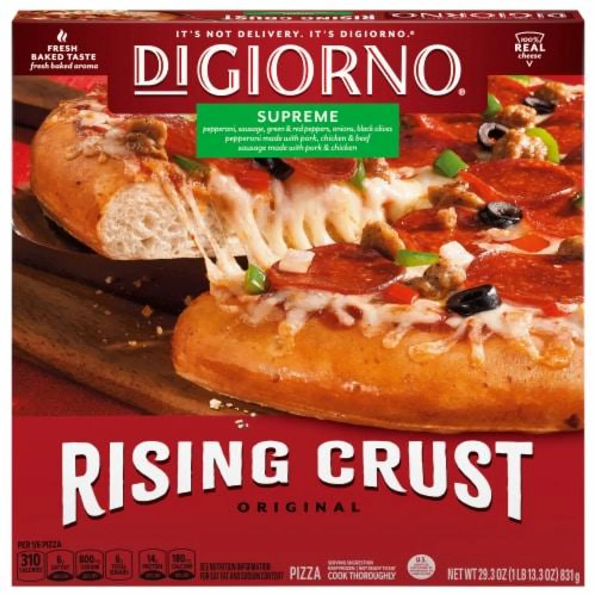 DIGIORNO® Frozen Supreme Rising Crust Pizza