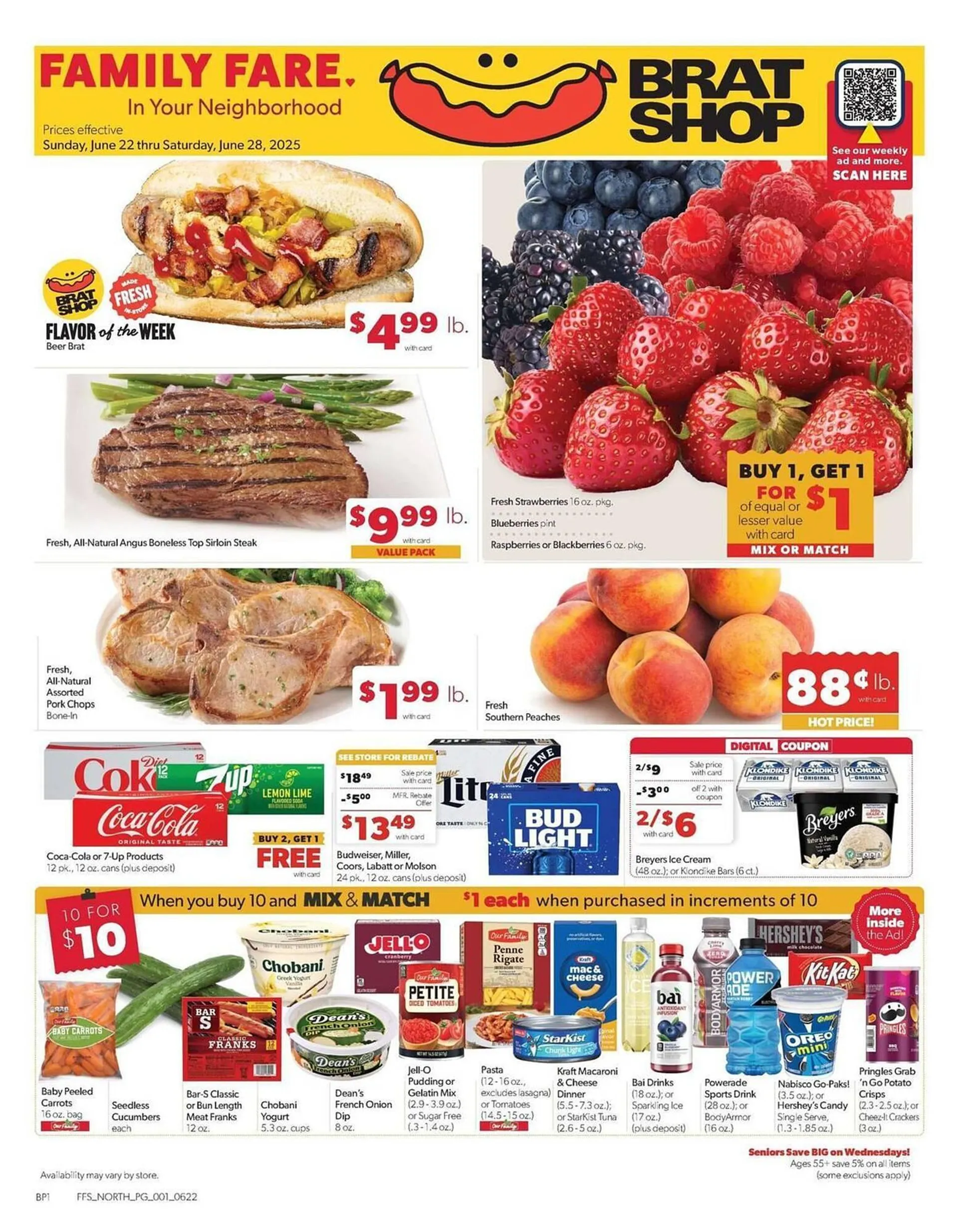 Weekly ad Family Fare Weekly Ad from June 22 to June 28 2025 - Page 1