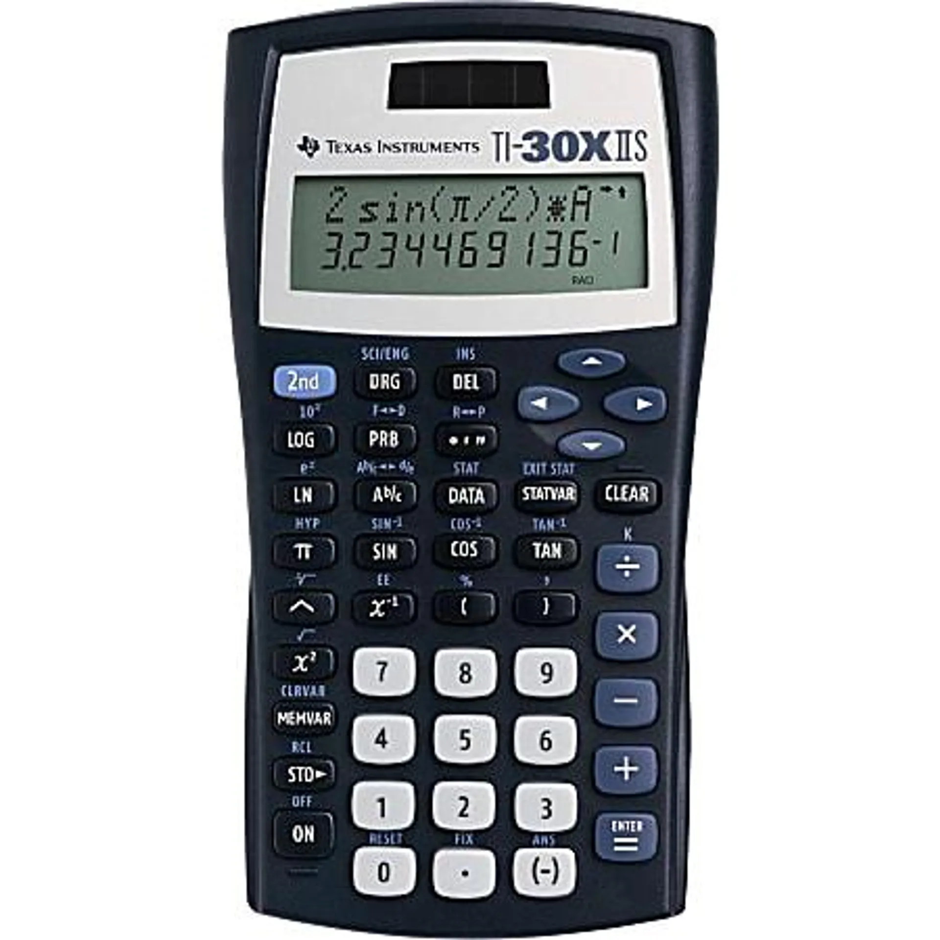 Texas Instruments® TI-30X IIS Solar Scientific Calculator, Black/Blue/White