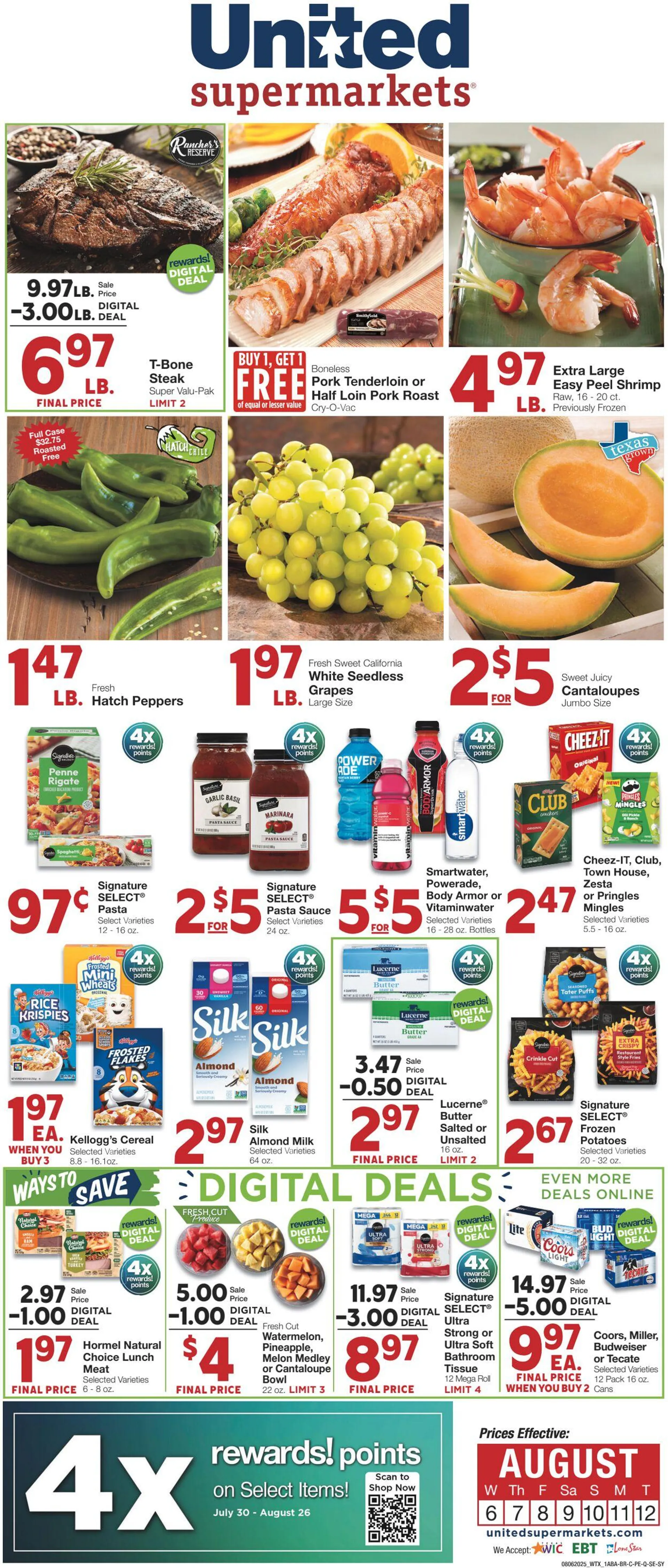 Weekly ad United Supermarkets Current weekly ad from August 5 to August 12 2025 - Page 1