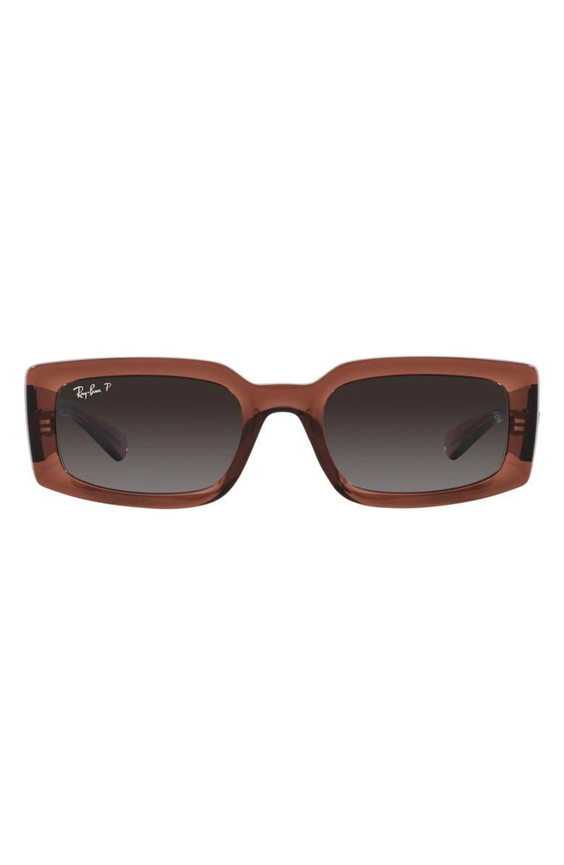 Kiliane 54mm Gradient Polarized Rectangular Sunglasses