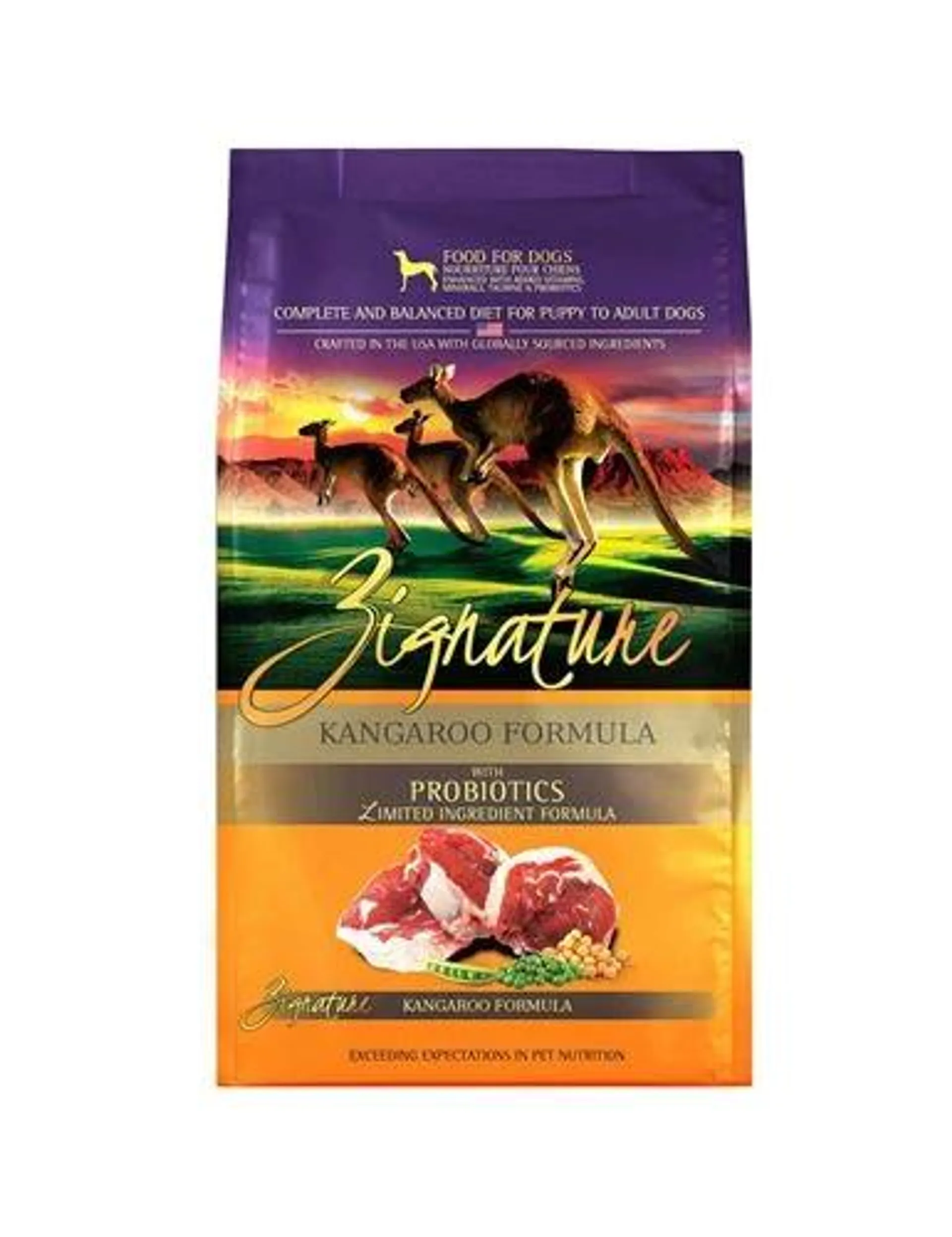 Zignature Kangaroo Formula Dog Food, 25 Pounds