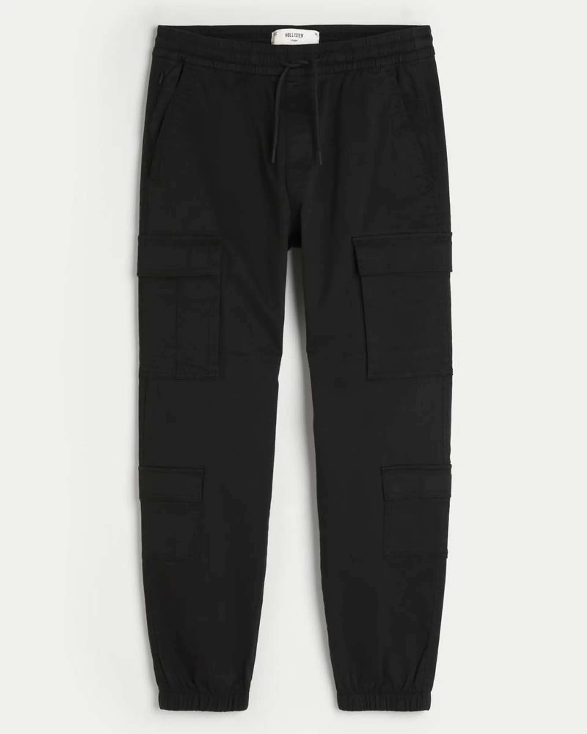 Relaxed Twill Cargo Joggers