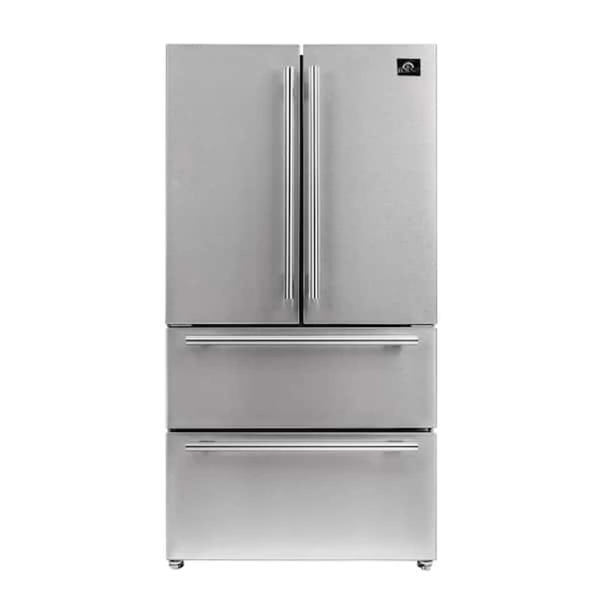 Moena 36 in. 19.2 cu. ft. French Door Refrigerator with Ice Maker in Stainless Steel