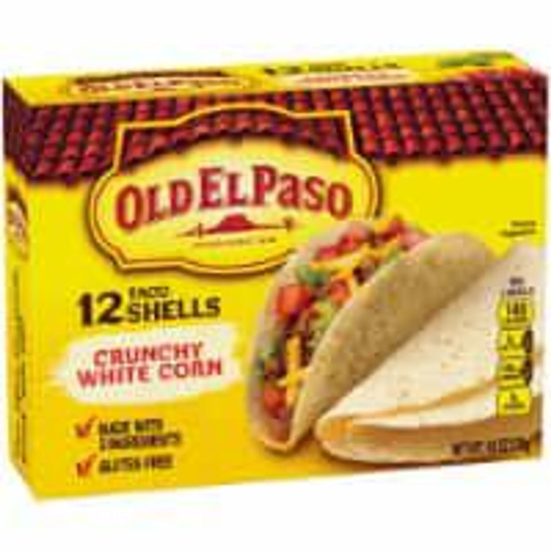Old El Paso Crunchy White Corn Shells (Pack of 3)