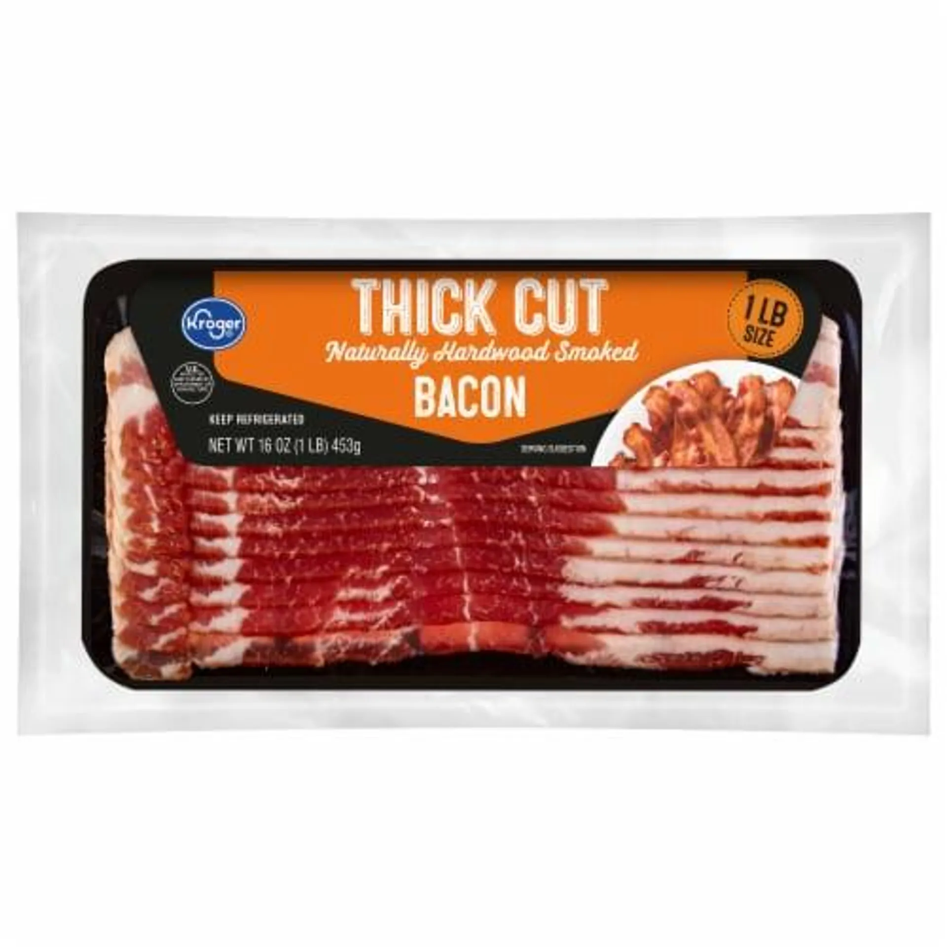 Kroger® Thick Cut Naturally Hardwood Smoked Bacon