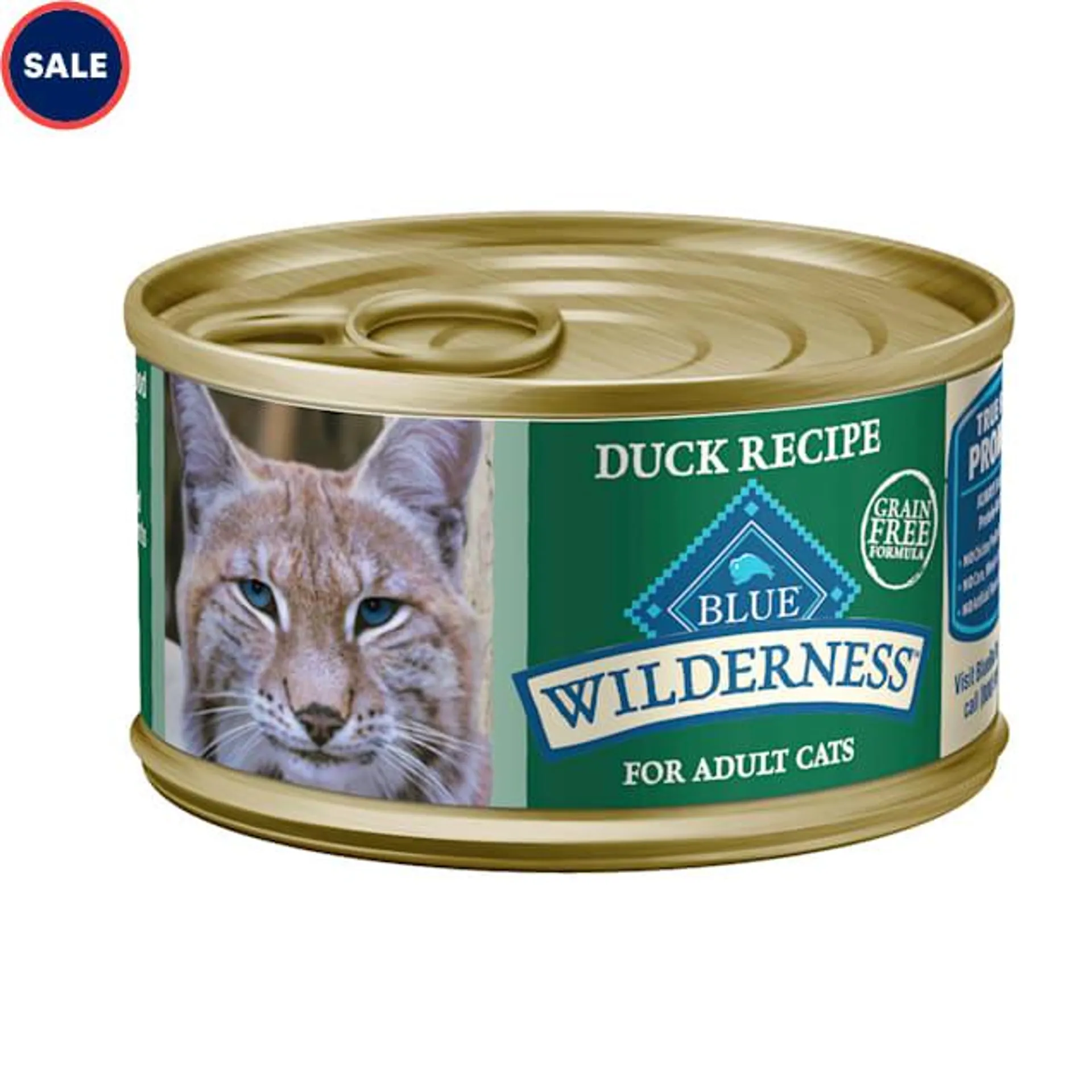 Blue Buffalo Blue Wilderness Duck Recipe Wet Cat Food, 3 oz., Case of 24