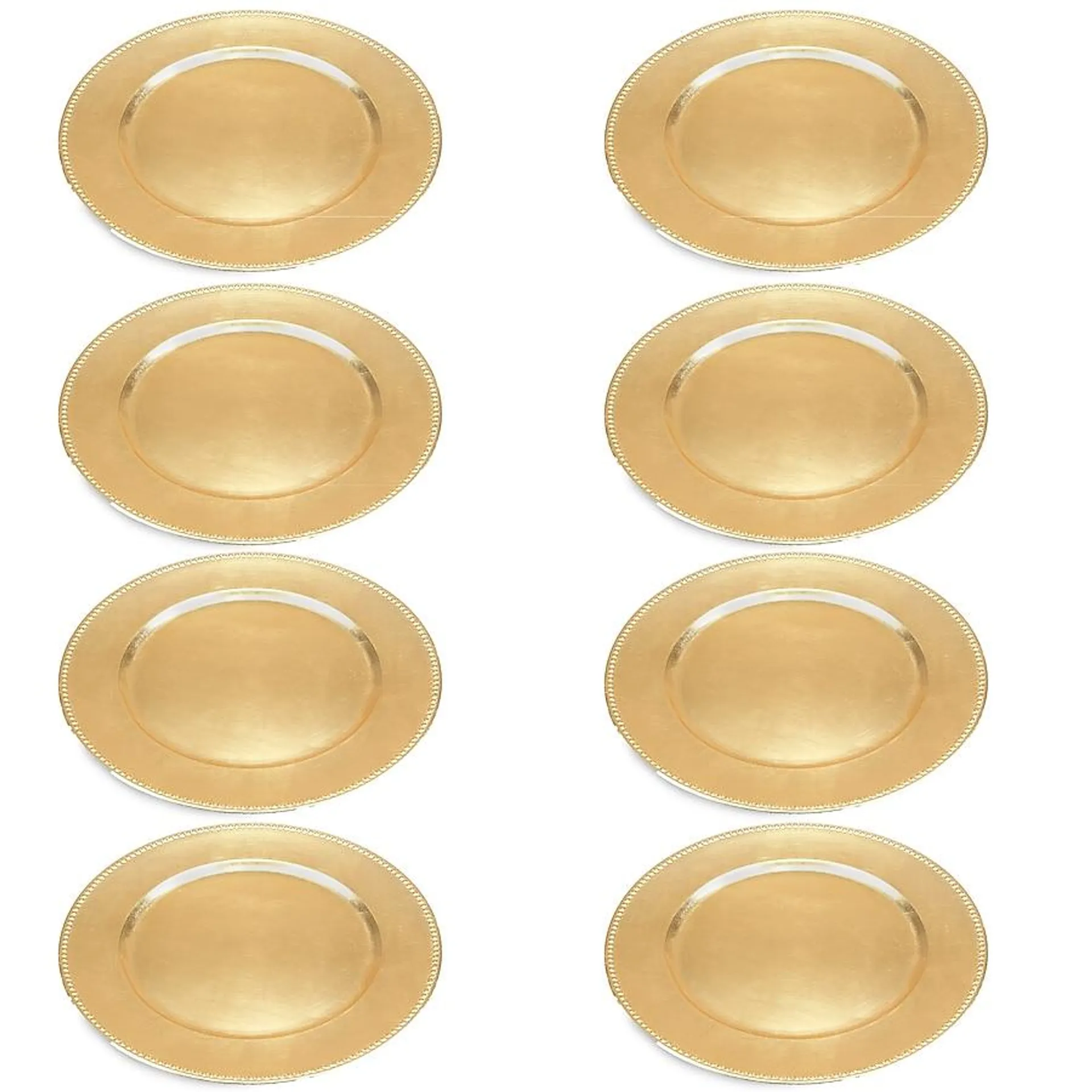 Grayson Lane 8-Pack Gold Composite Glam Decorative Plate