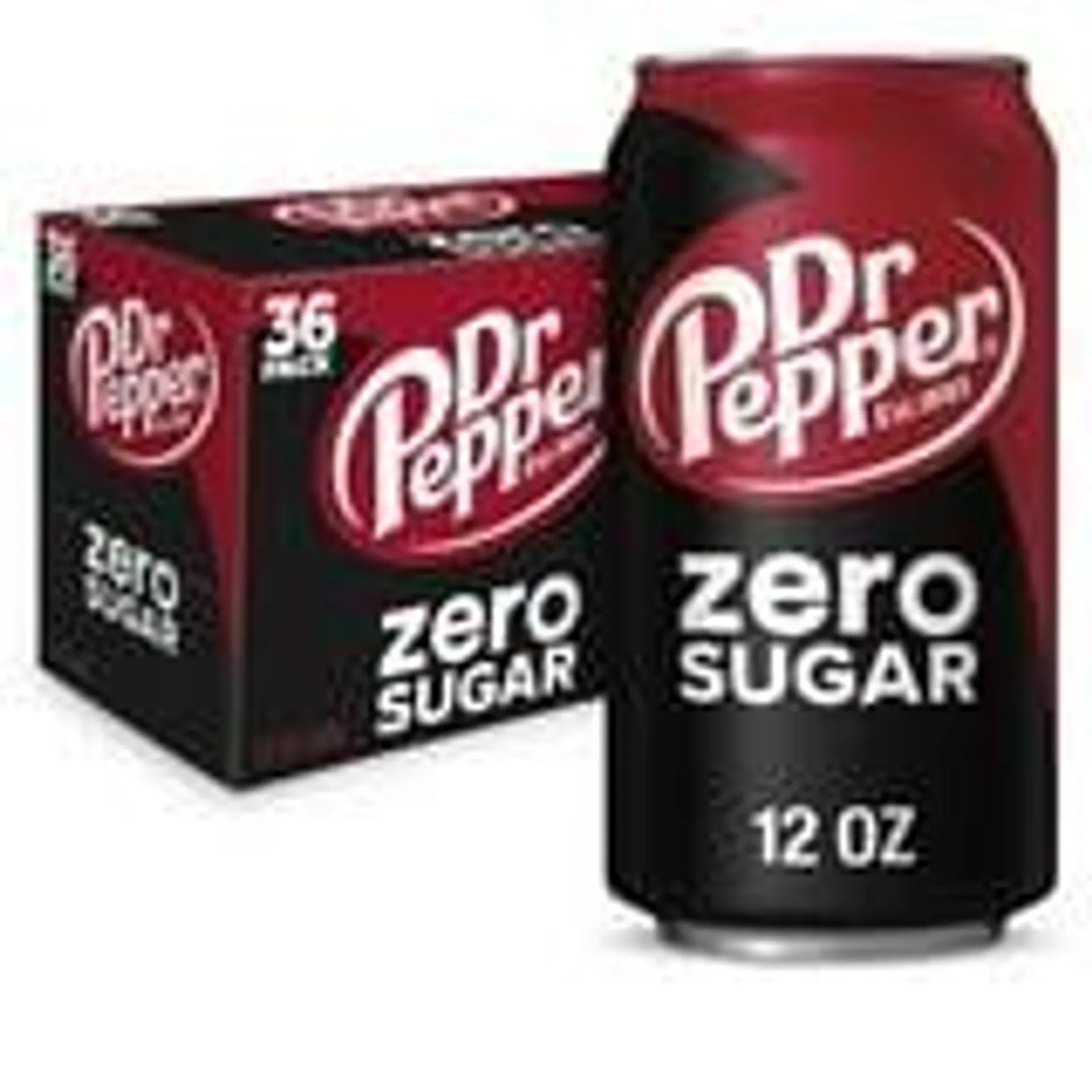 Dr Pepper Zero Sugar Soda 12 fl. oz., 36 pk.
