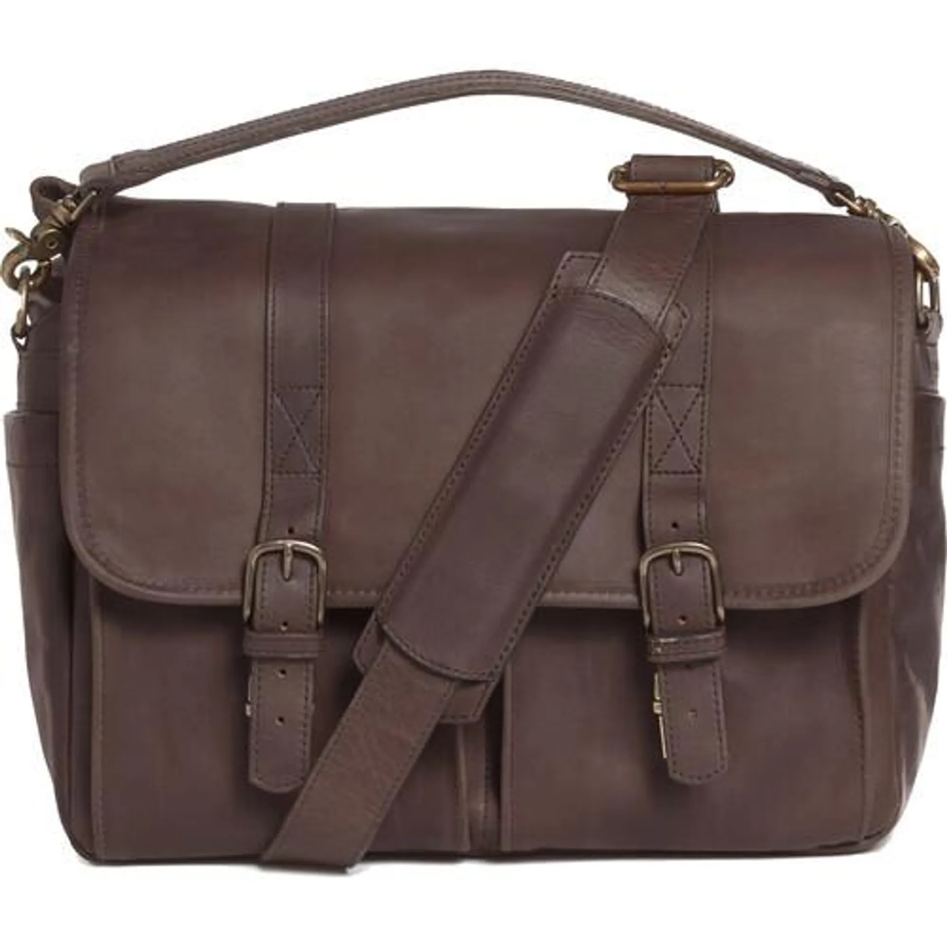 ONA Brixton Camera/Laptop Messenger Bag (Leather, Dark Truffle)