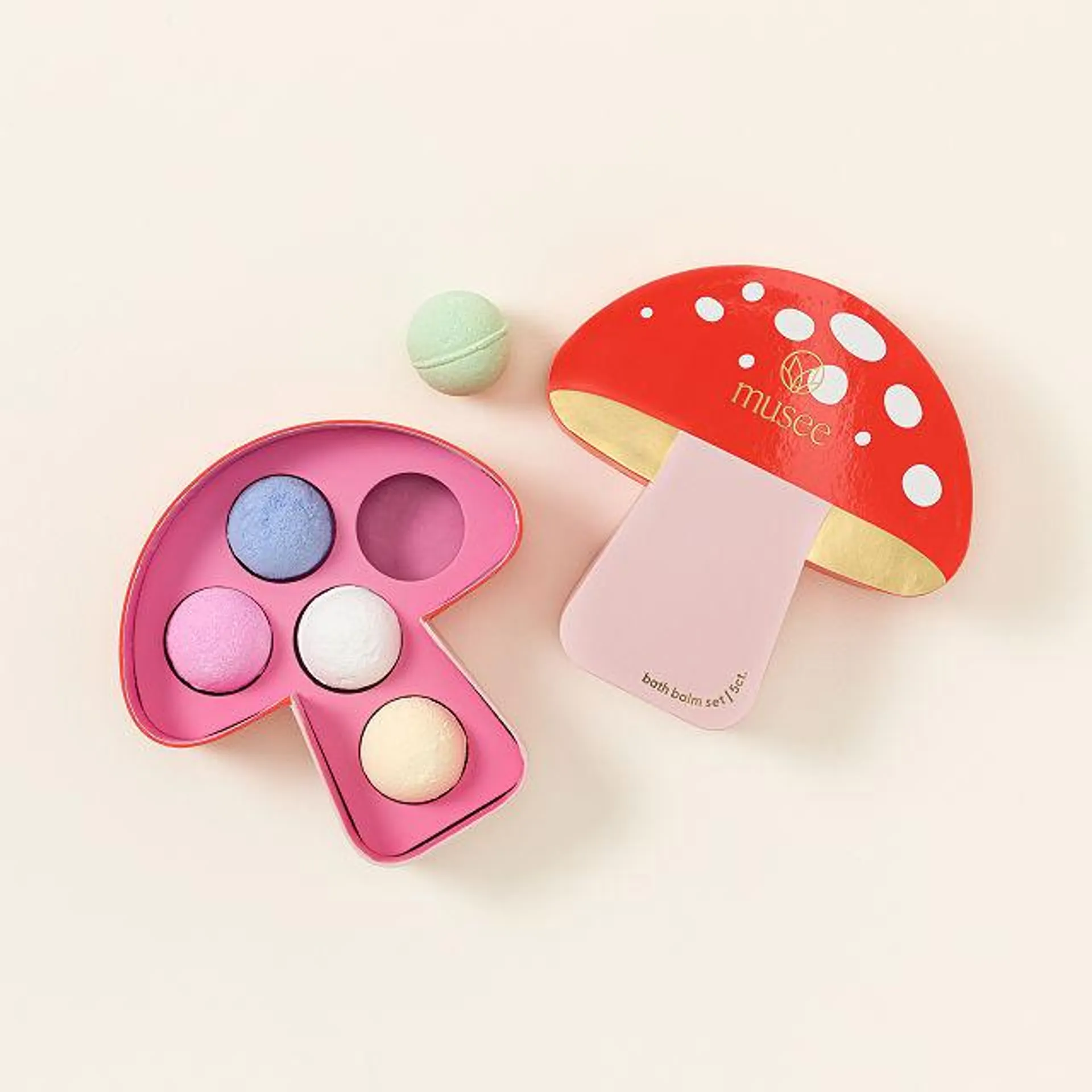 Mushroom Bath Bomb Set