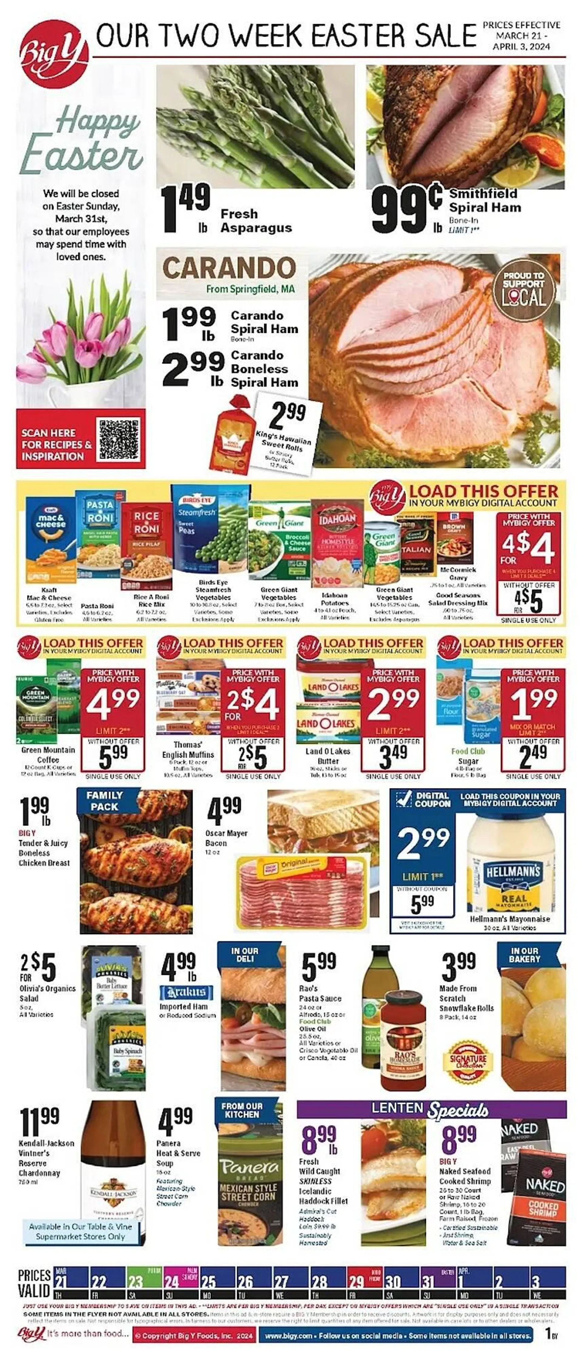 Weekly ad Big Y Weekly Ad from March 21 to March 27 2024 - Page 1