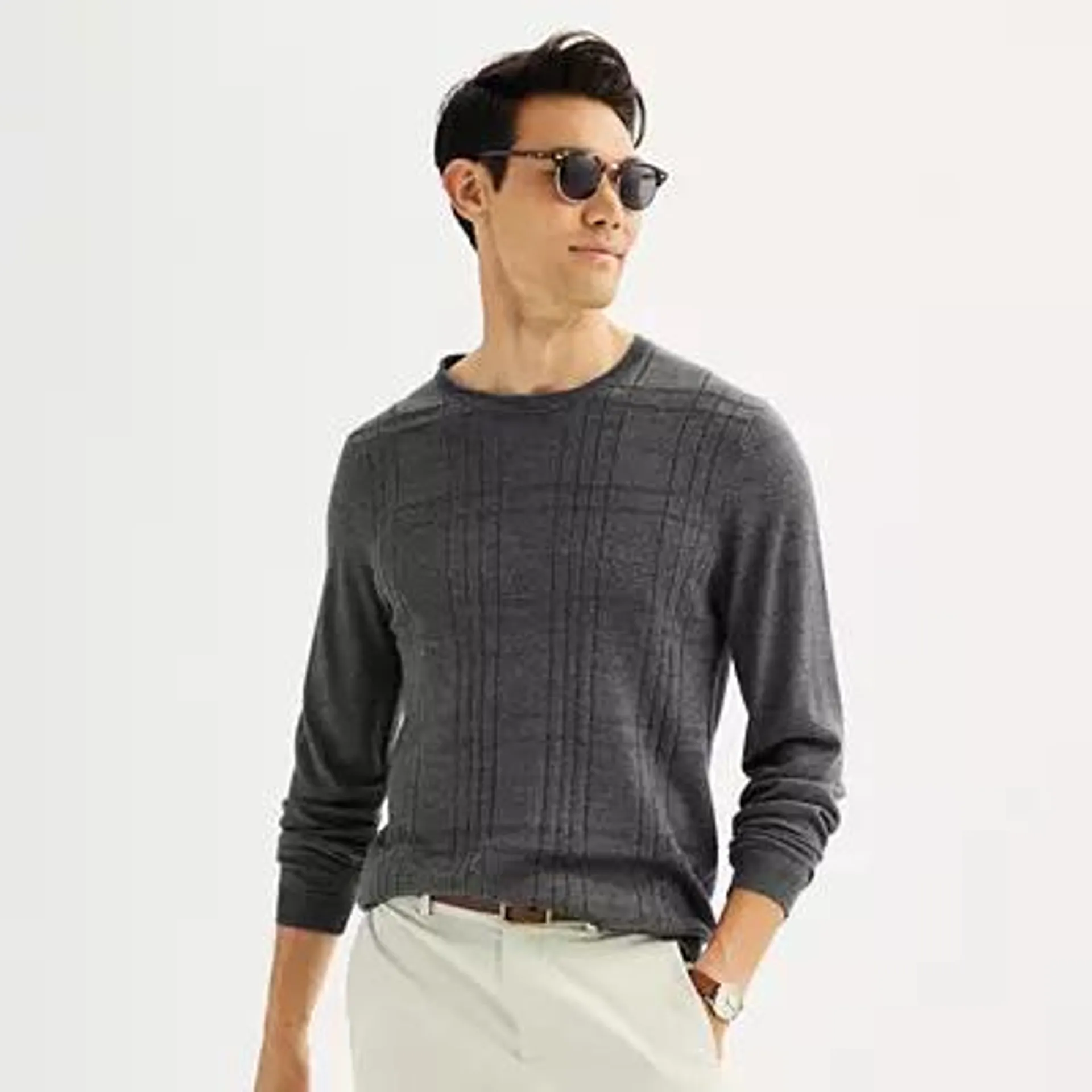 Men's Apt. 9® Merino Wool Crewneck Sweater