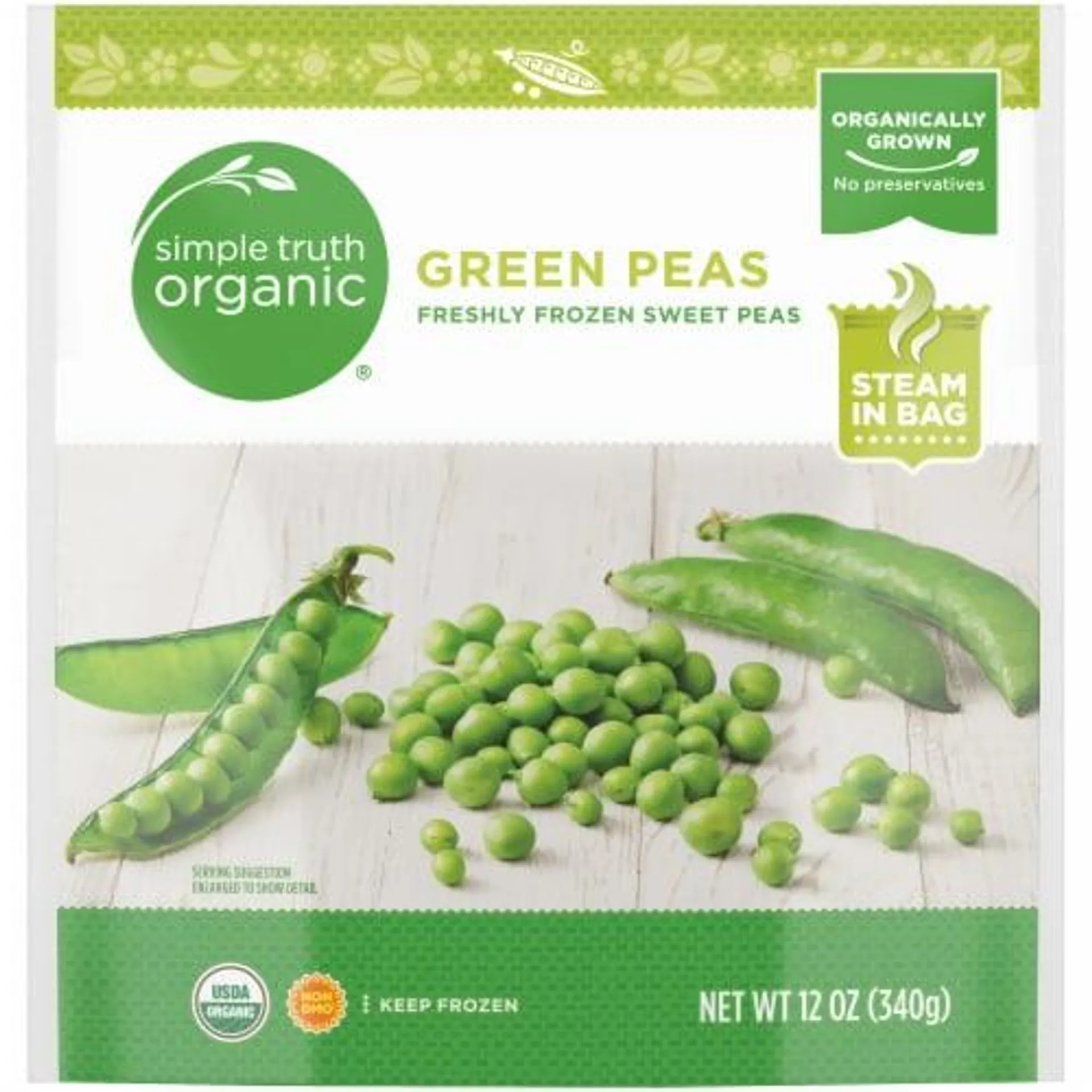 Simple Truth Organic® Frozen Peas Green